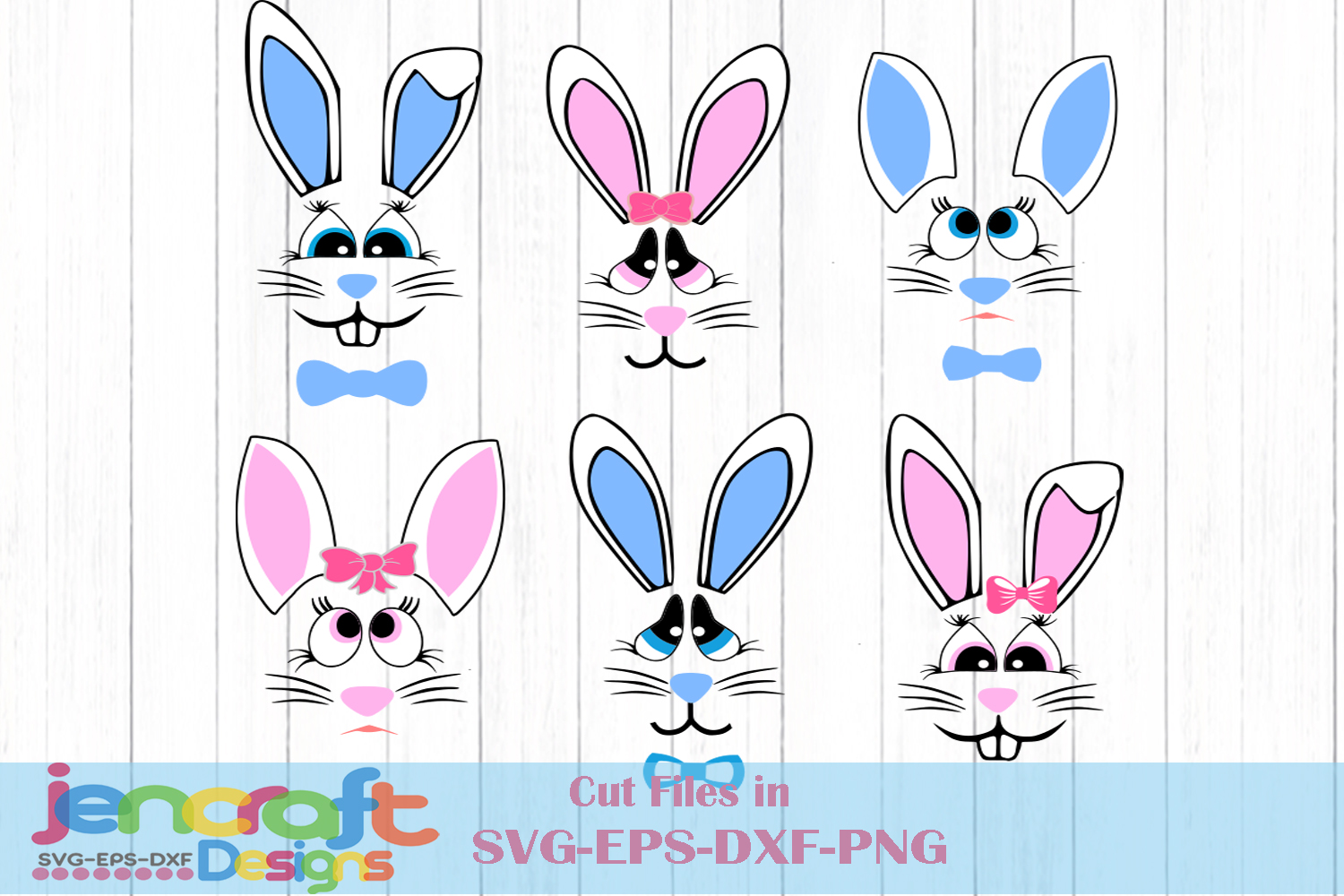 Download Easter Bunny Face SVG, Easter Rabbit Bundle (184265 ...