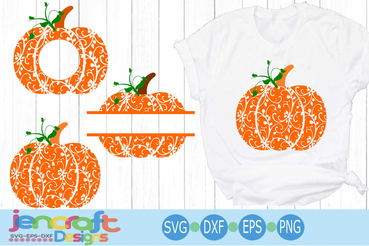 Download Floral Pumpkin svg - Fall Thanksgiving Zentangle Monogram
