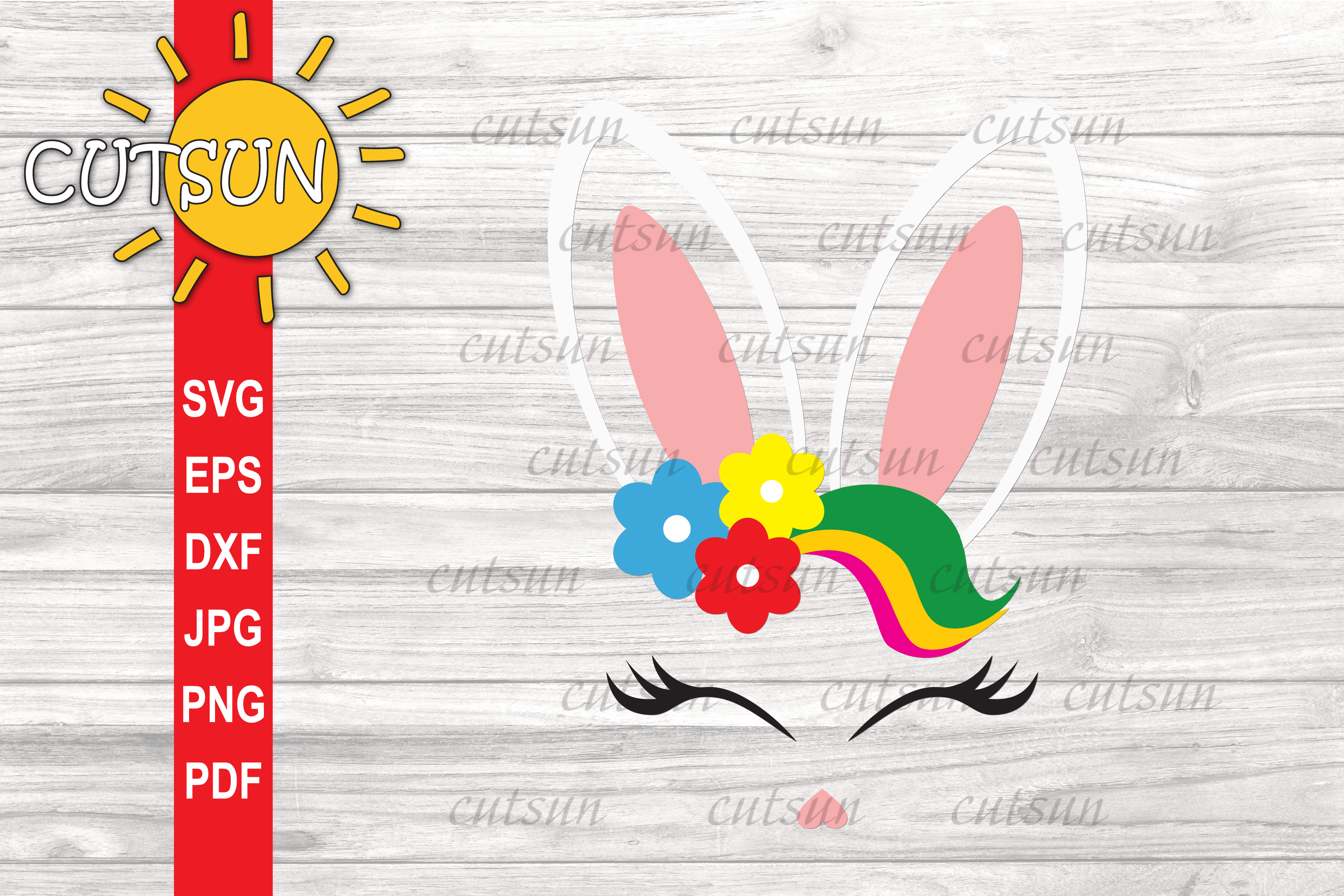 Download Bunny face SVG | Easter Bunny face SVG