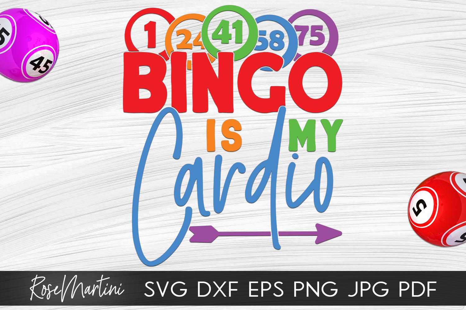 Bingo Is My Cardio SVG Bingo game Bingo lover