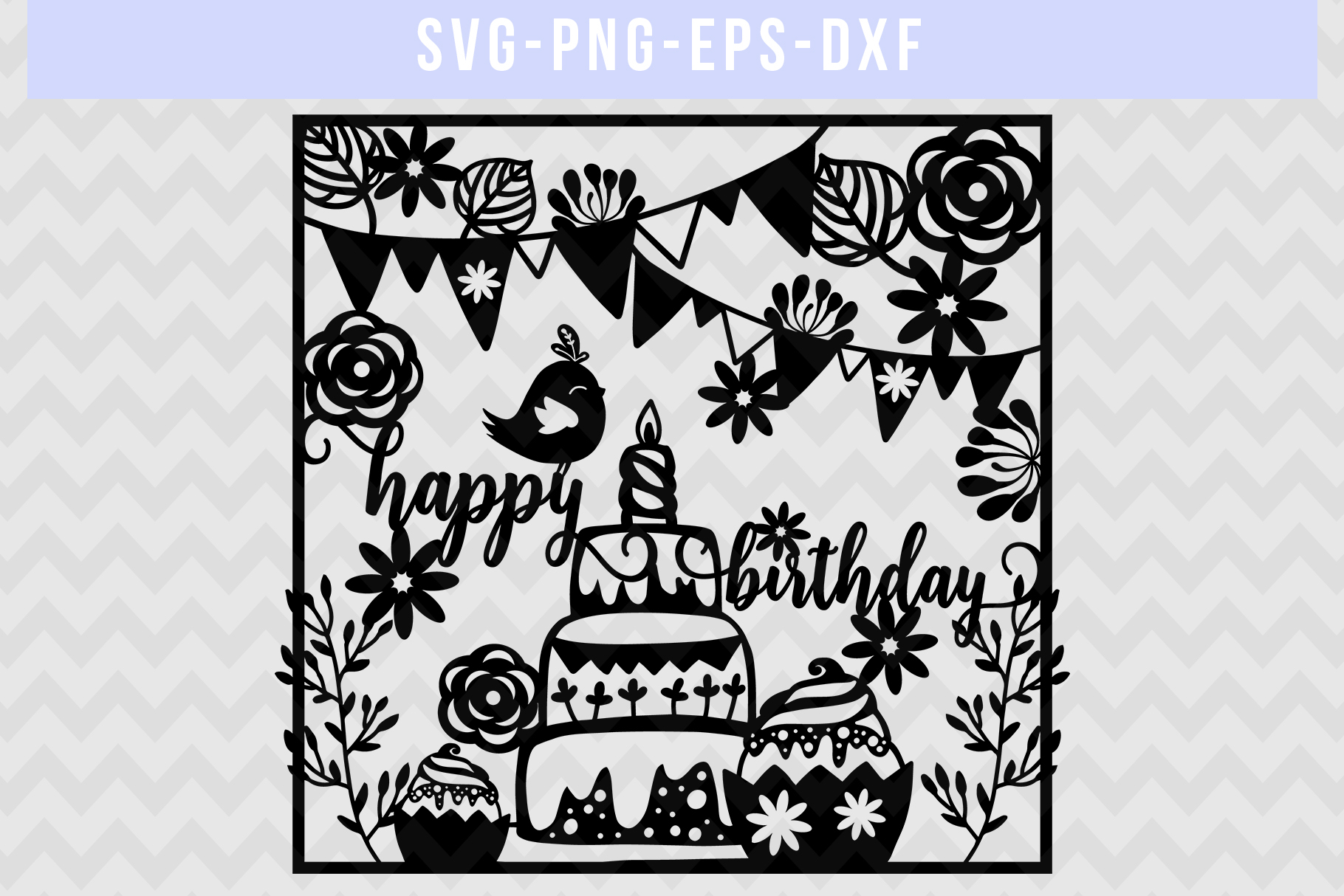 Laser Cut Birthday Card Svg - Layered SVG Cut File - Best ...