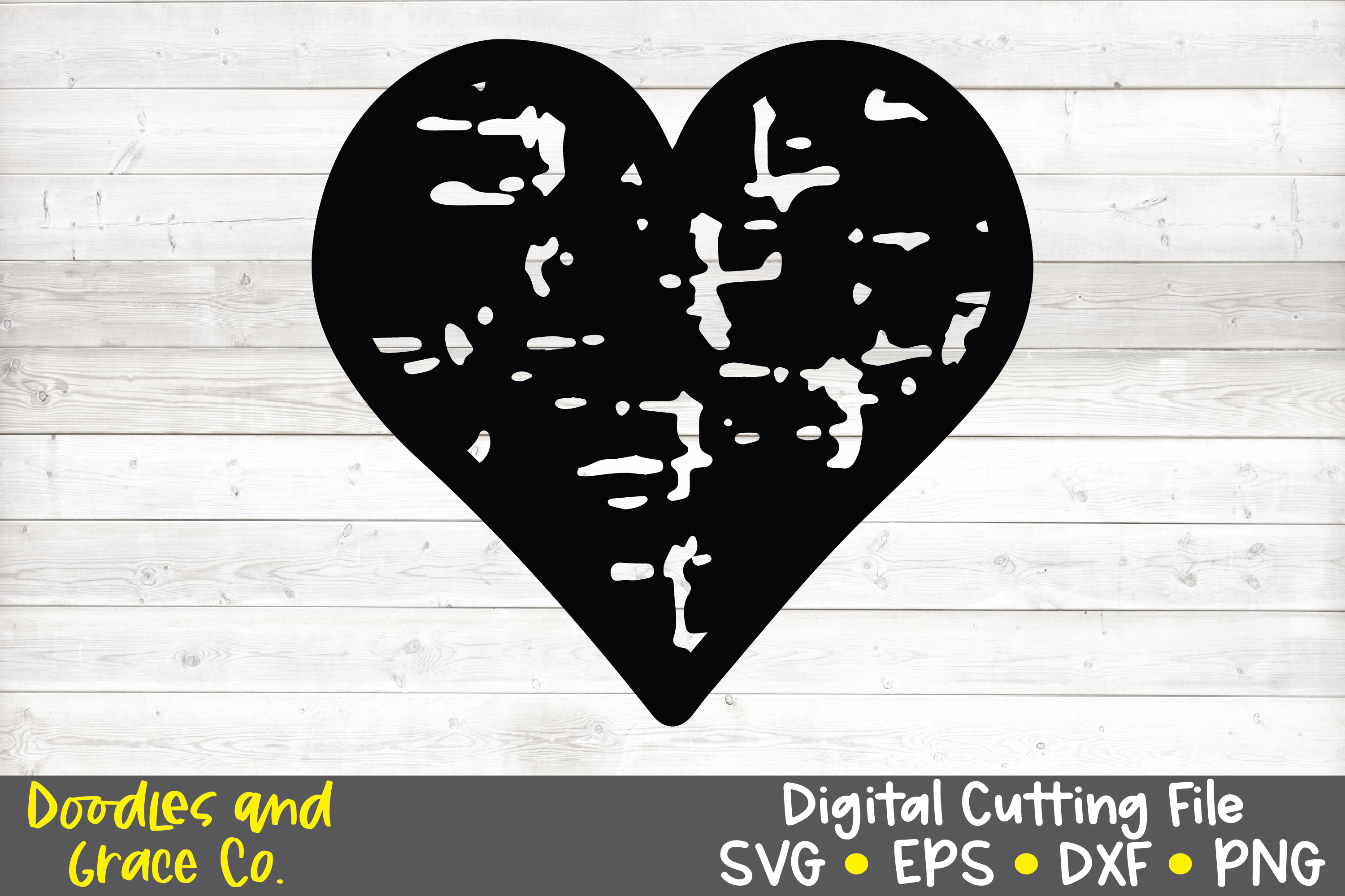 Download Grunge Heart SVG - Distressed Heart SVG - DXF - EPS - PNG ...