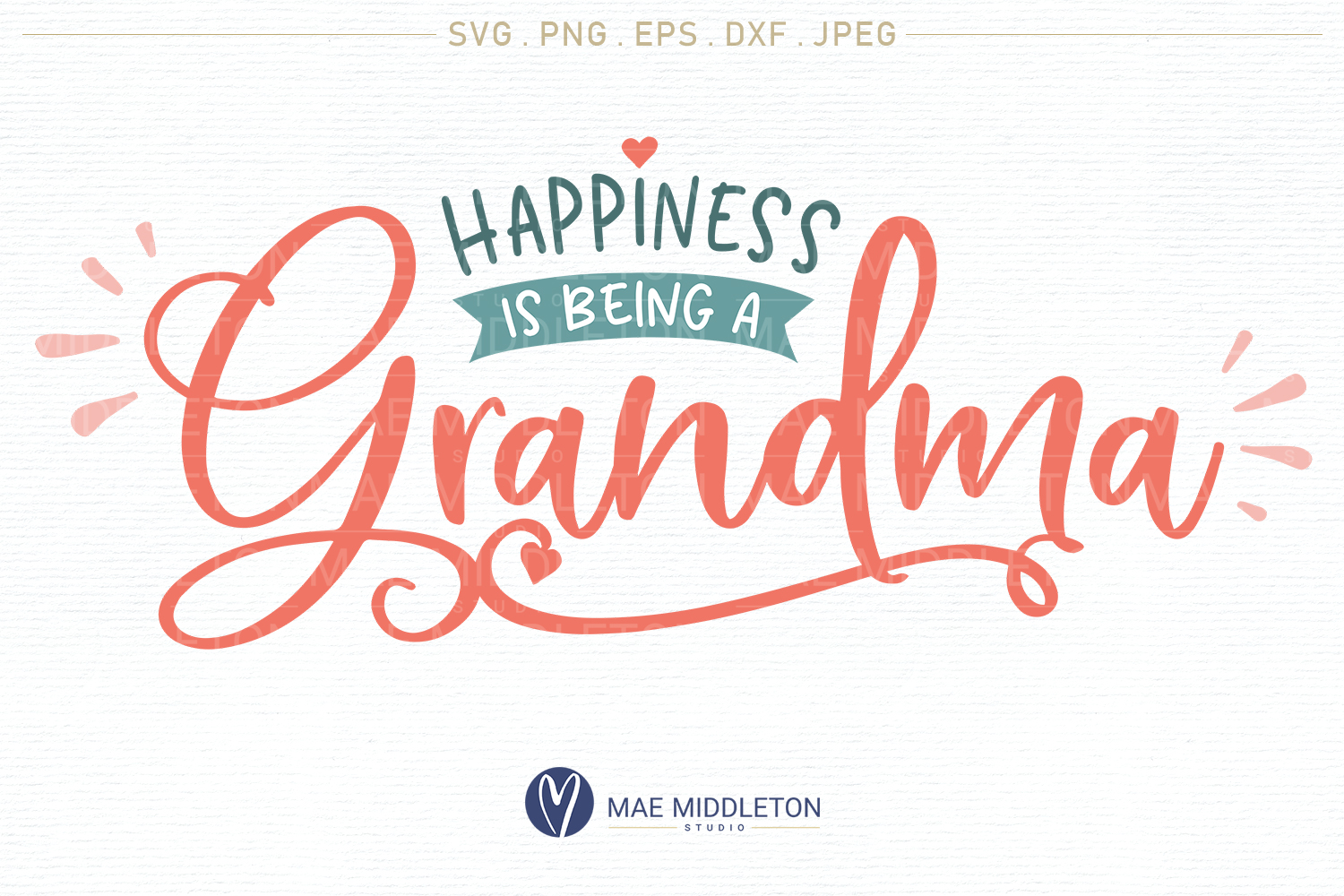 Download Happiness is being a Grandma, SVG design, PNG EPS DXF JPEG, grandma svg