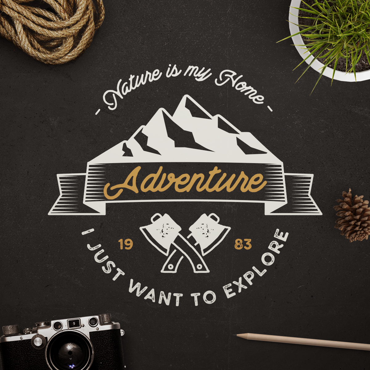 Free 217 Mountain Themed Svg SVG PNG EPS DXF File