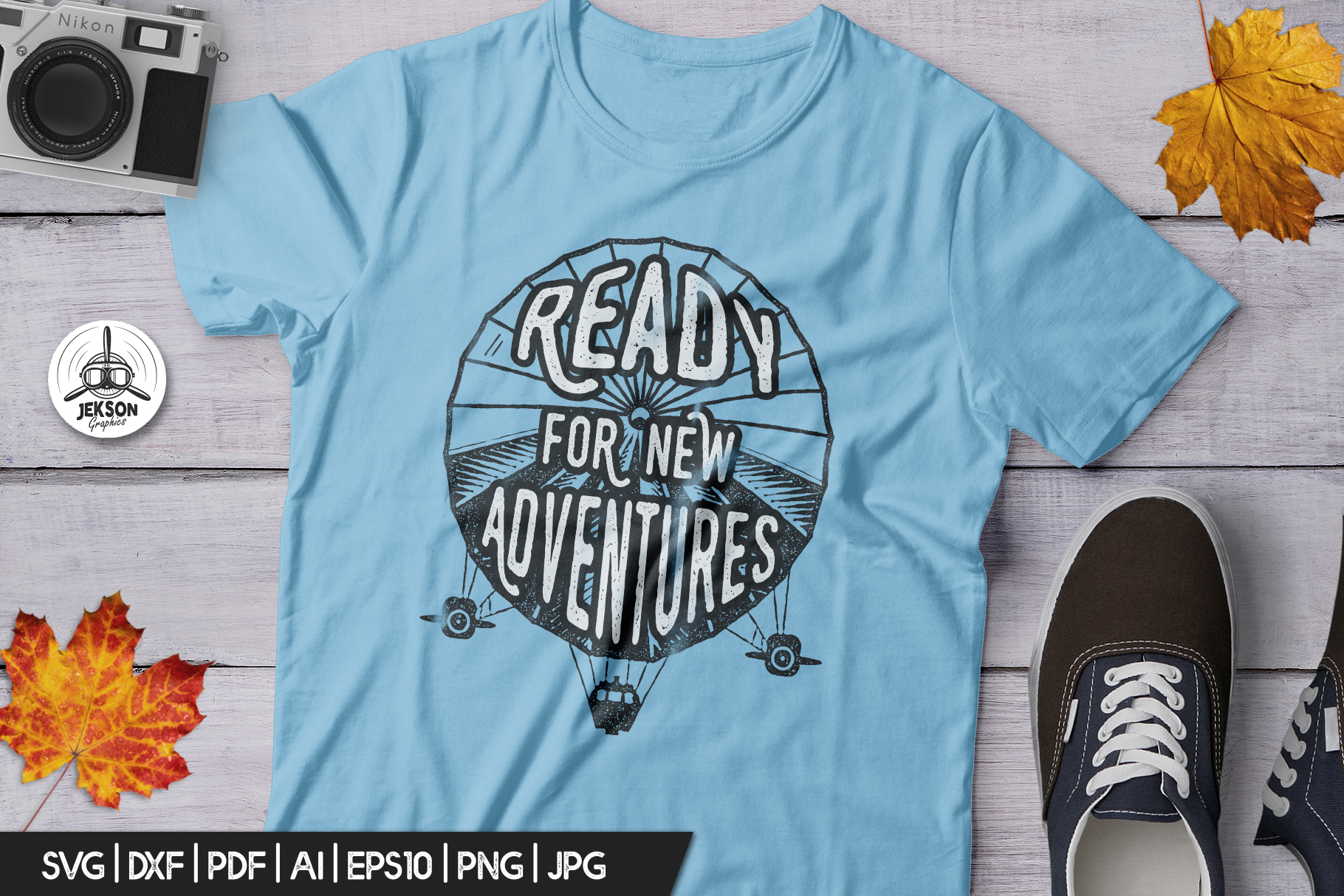 Vintage Adventure Print / Retro Graphic T-Shirt SVG File