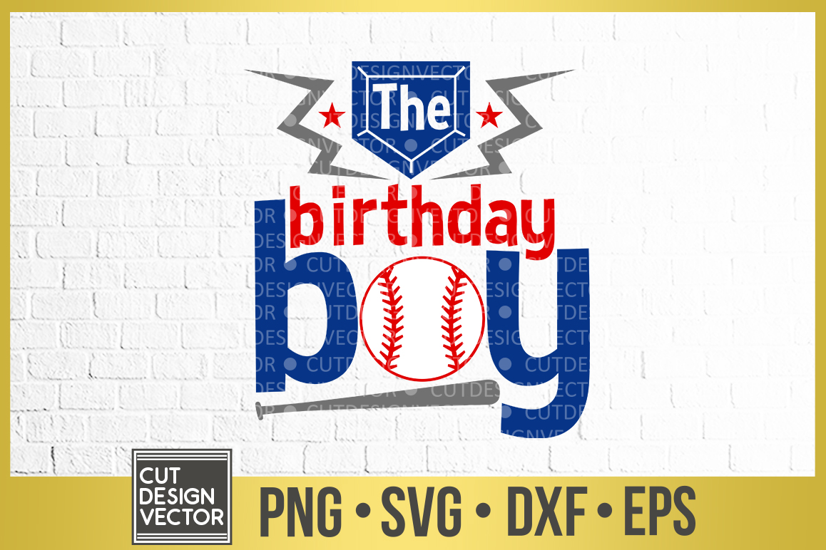 Download The Birthday Boy Baseball SVG (304050) | SVGs | Design Bundles