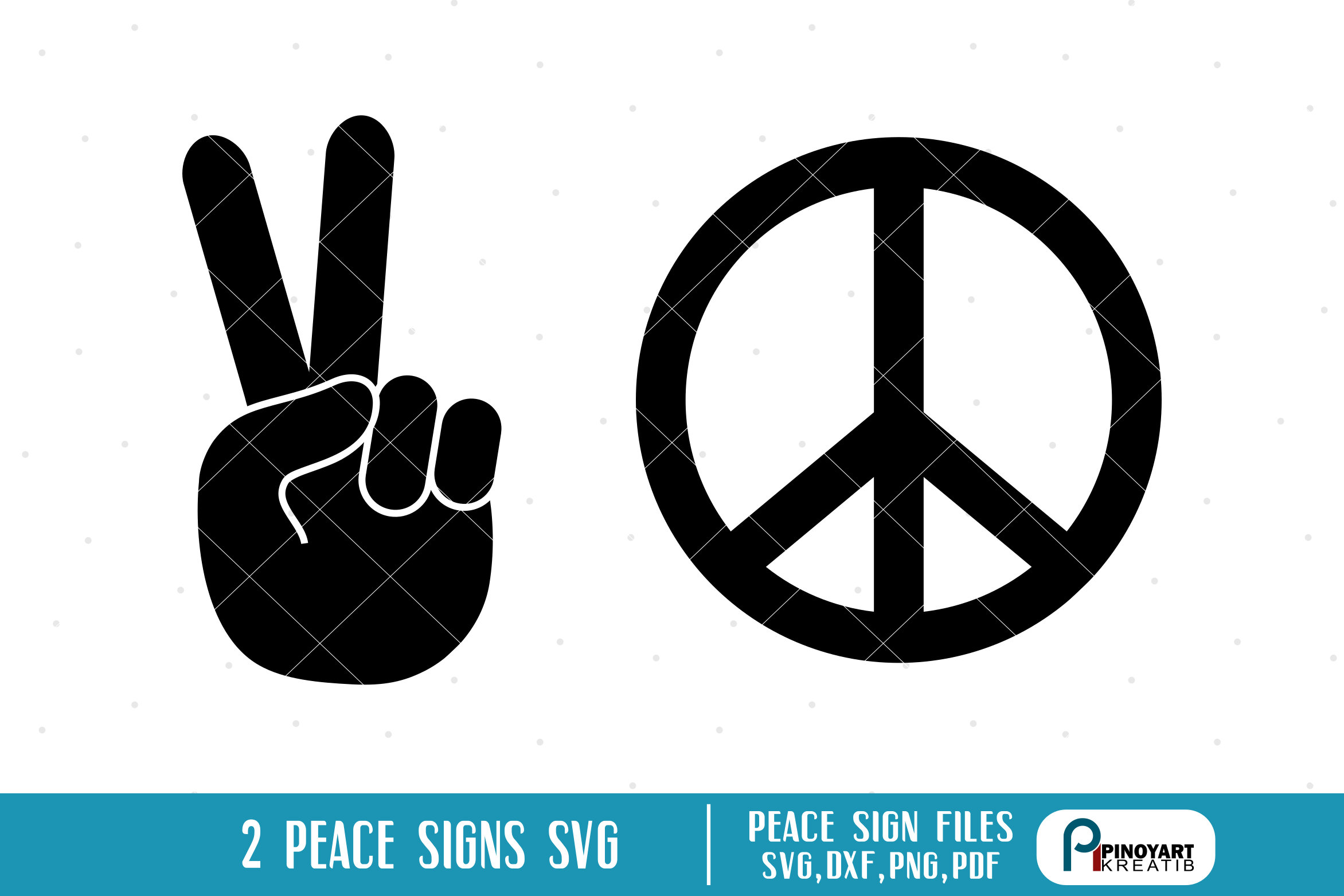 Peace Svg Free - Layered SVG Cut File - Download Fonts - Font For