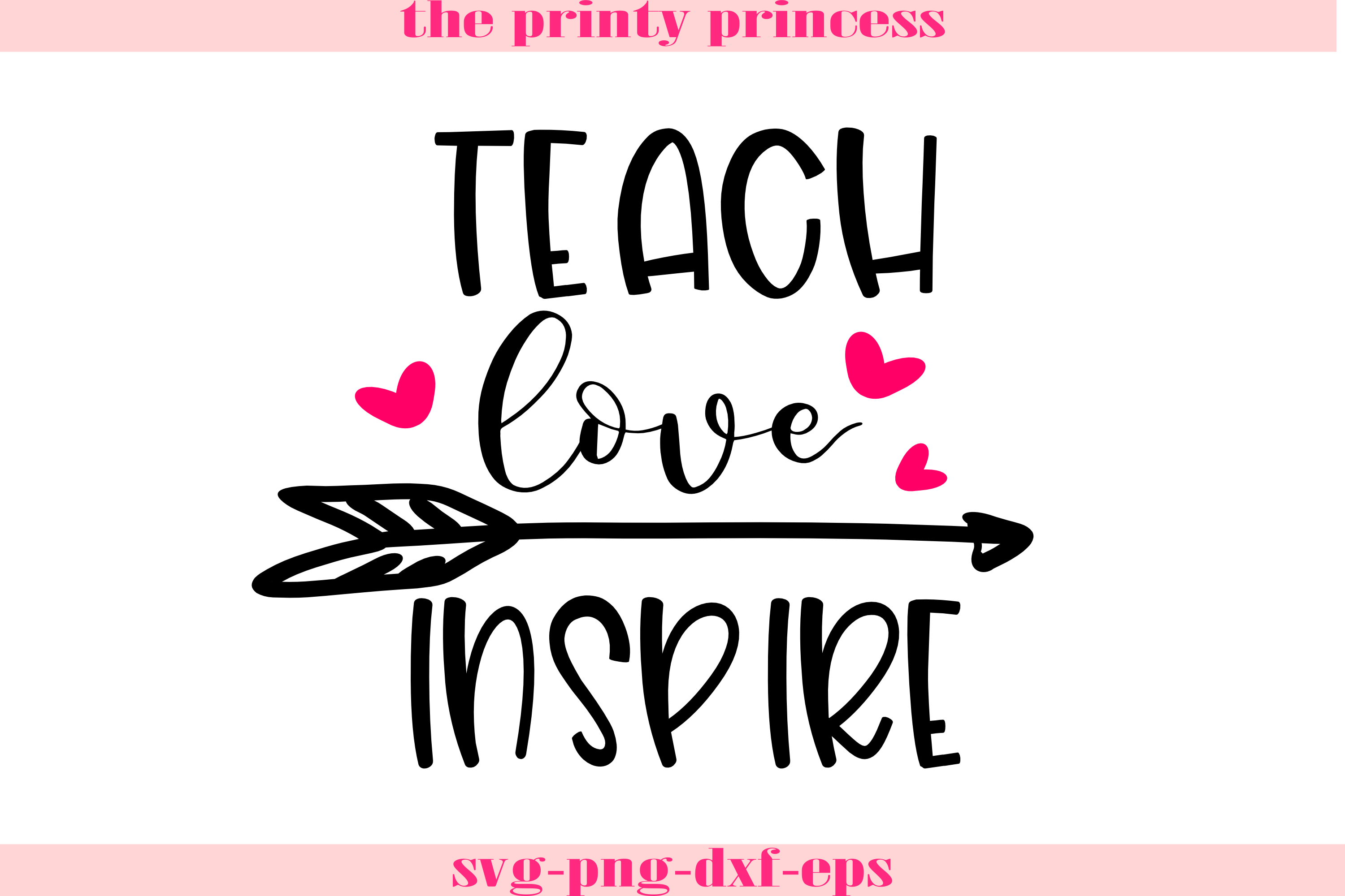 Download Teach Love Inspire svg, Teacher svg design file
