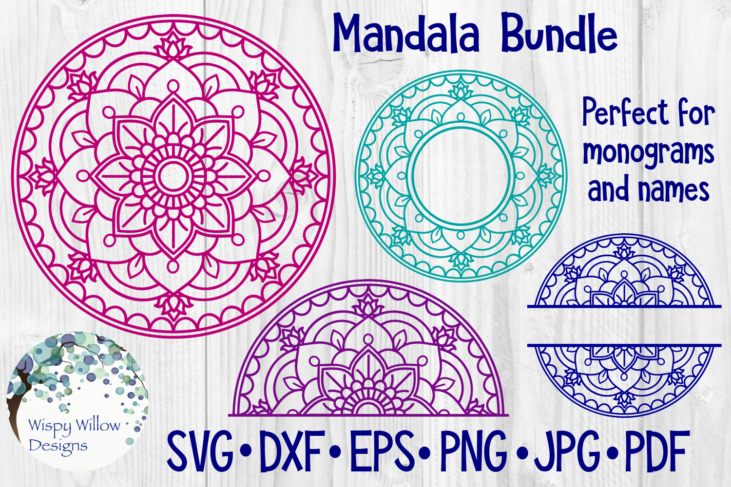 Huge Mandala Bundle | 36 SVG Cut Files