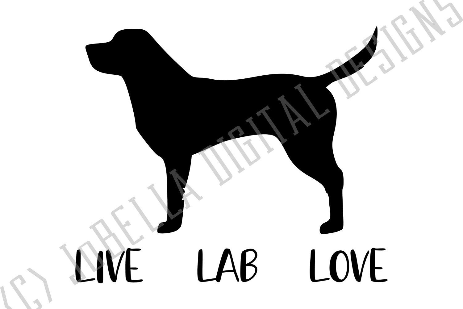 Labrador SVG and Printable Dog Lover Design