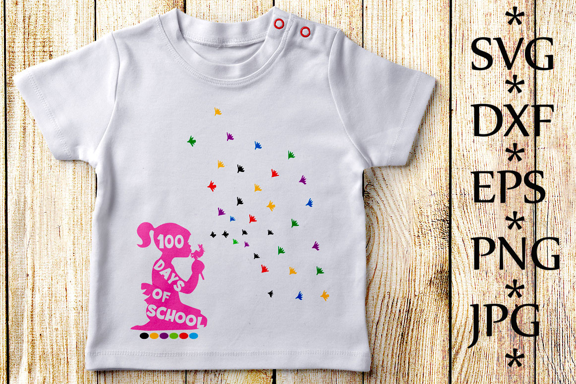 100 days of school shirt svg
