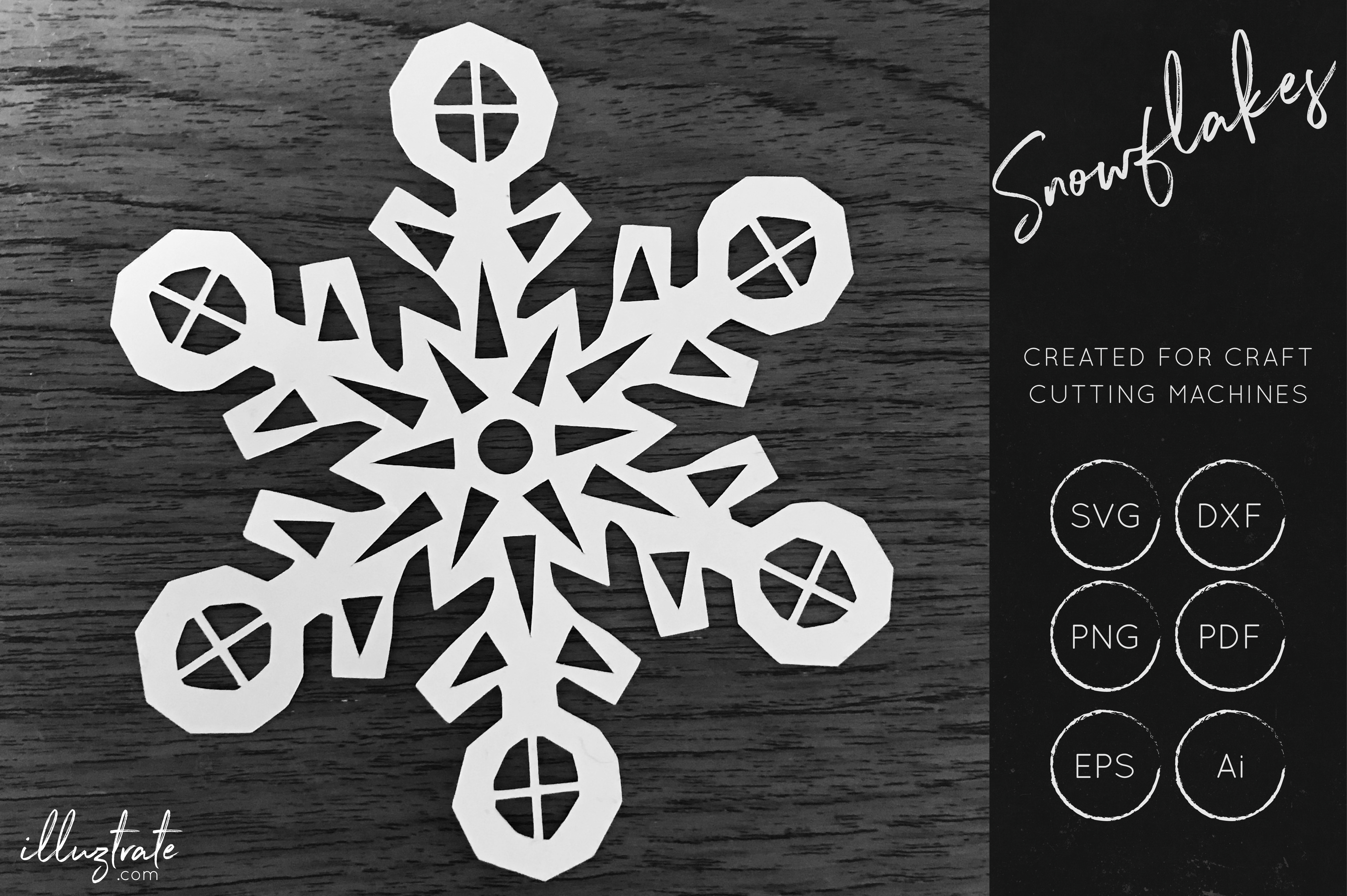 Download Snowflake SVG Cut File Bundles - Christmas SVG - Snowflakes