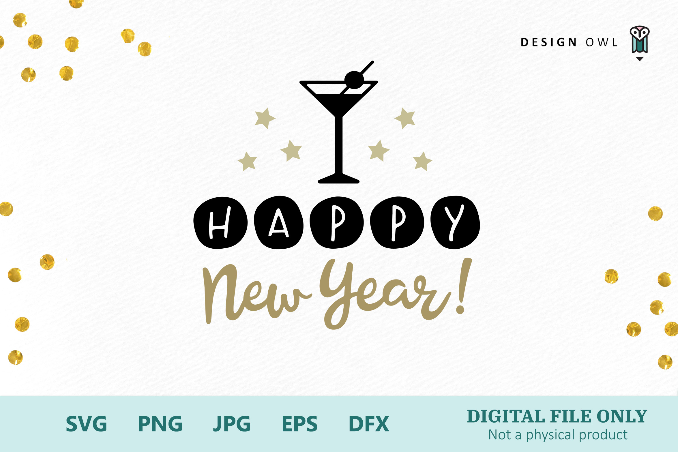 Download Happy New Year - SVG file (160471) | Cut Files | Design Bundles