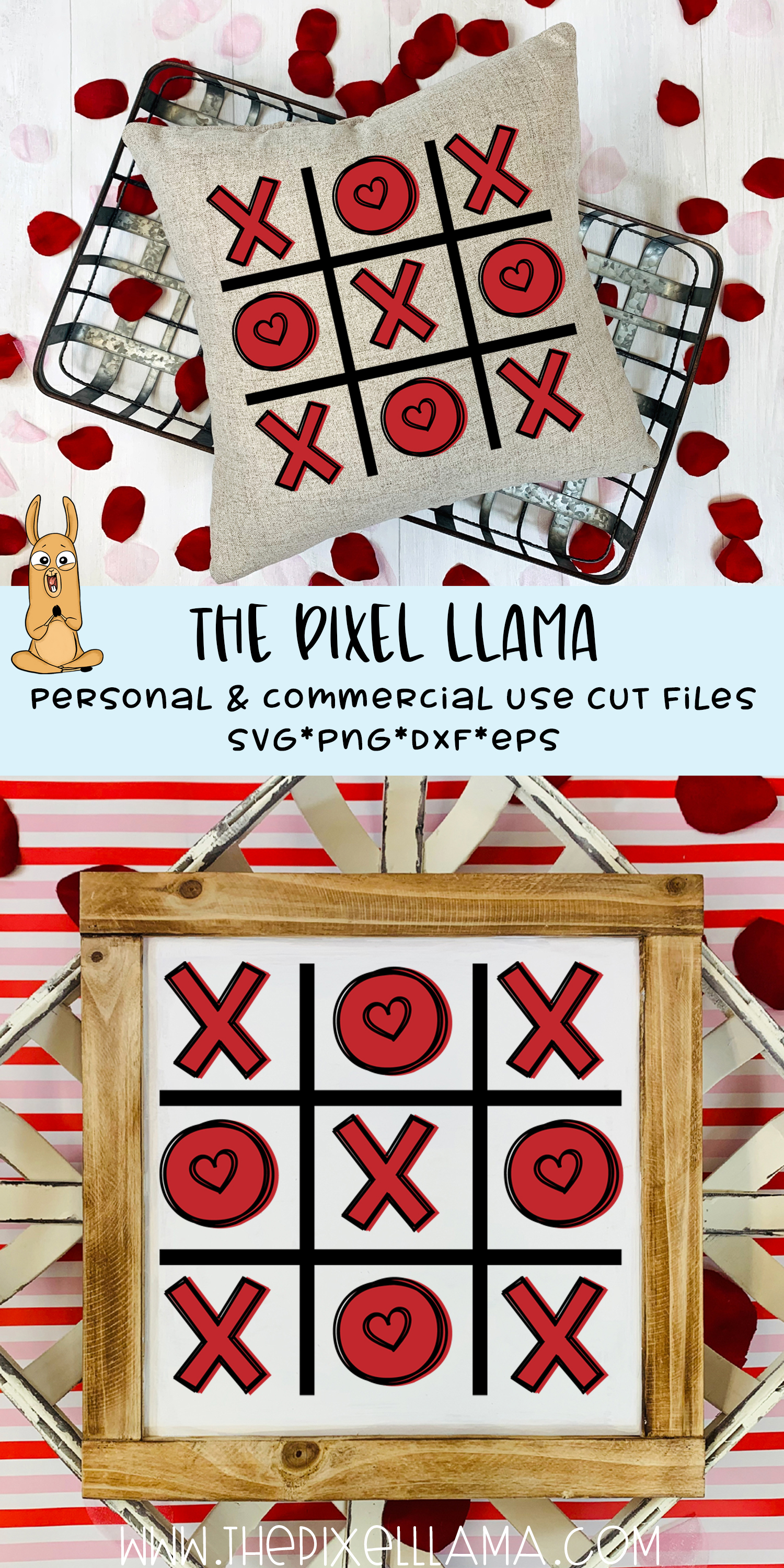 Download Tic Tac Toe Valentine SVG Cut File (141597) | SVGs ...