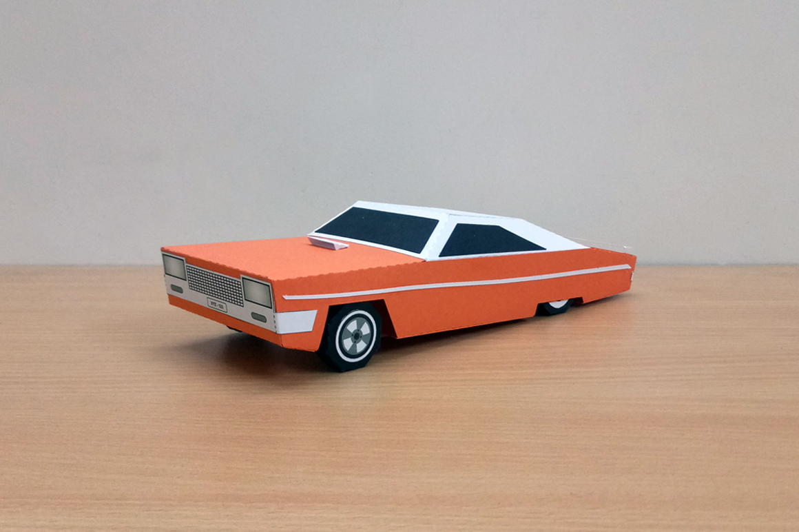 DIY Papercraft car,Lowrider car,American muscle,paper car