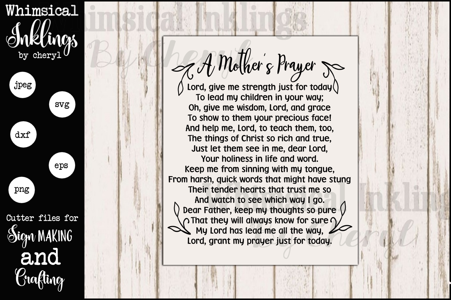 Download A Mothers Prayer SVG