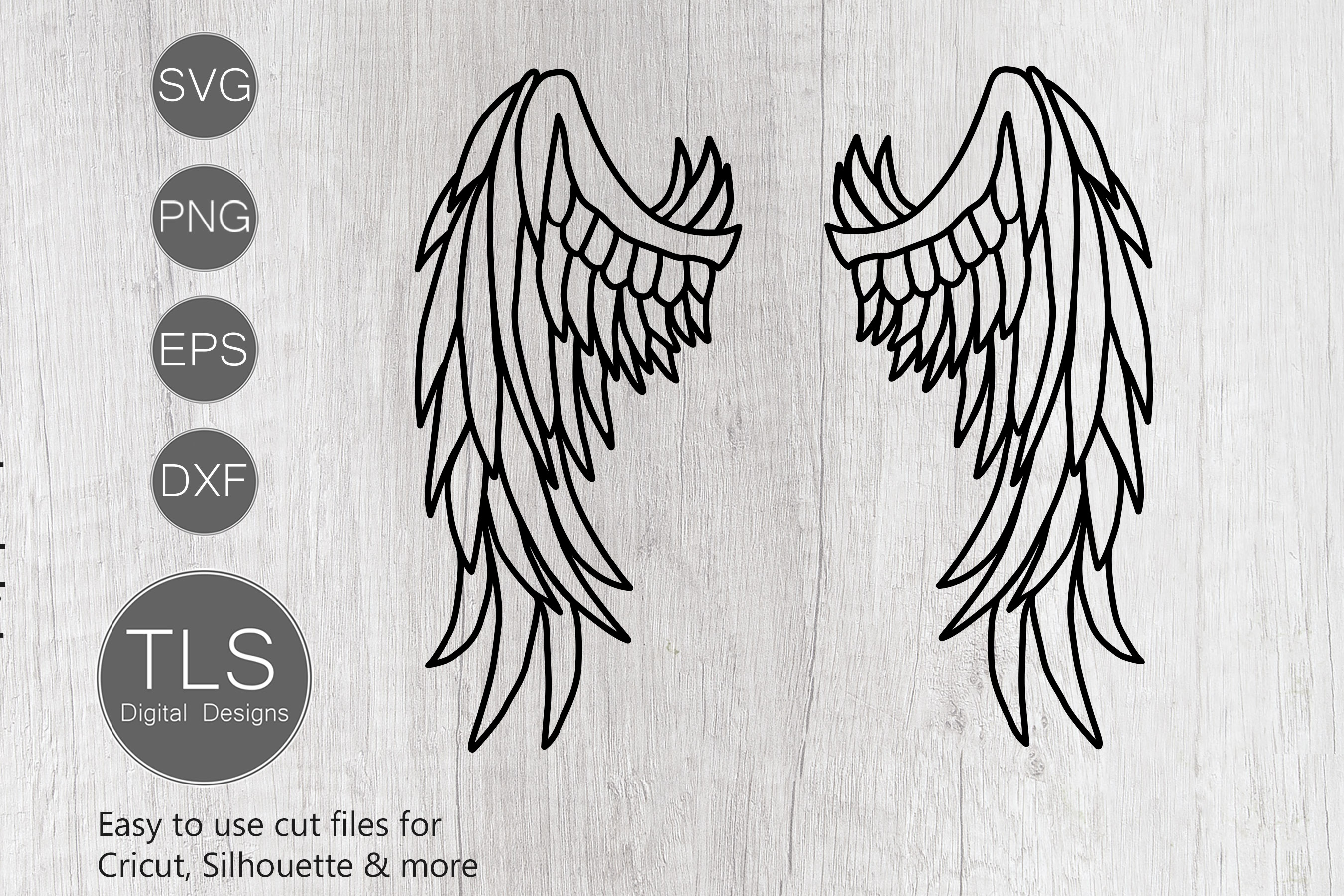 Download Angel Wings SVG, Angel Wings cricut file, silhouette file ...