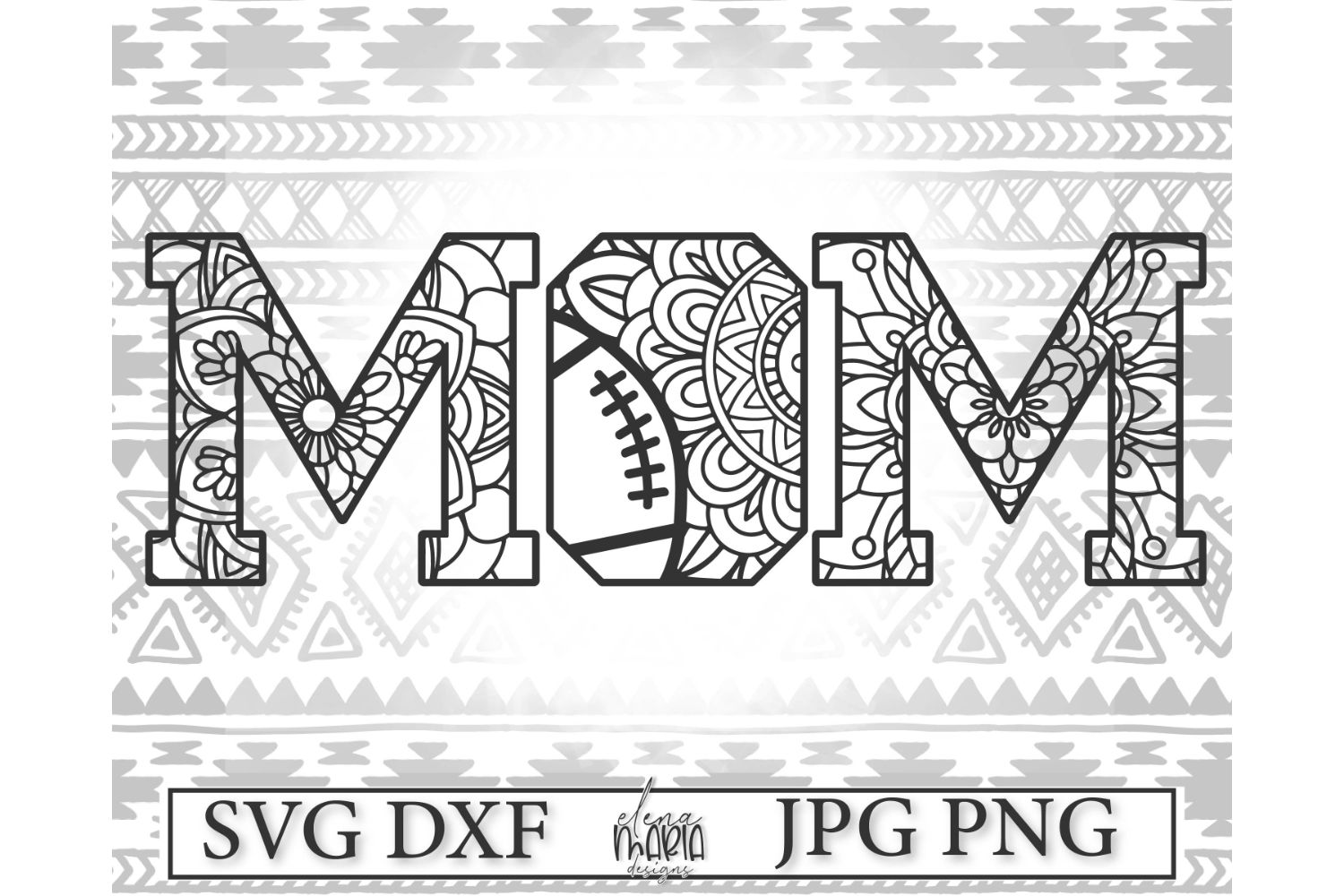 Download Football Mandala SVG File | Mom Mandala Svg (299766) | SVGs | Design Bundles