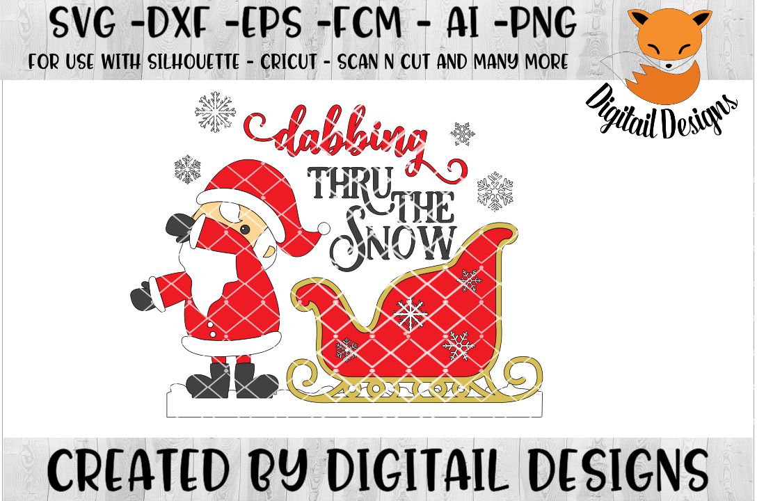 Dabbing Santa SVG for Silhouette, Cricut