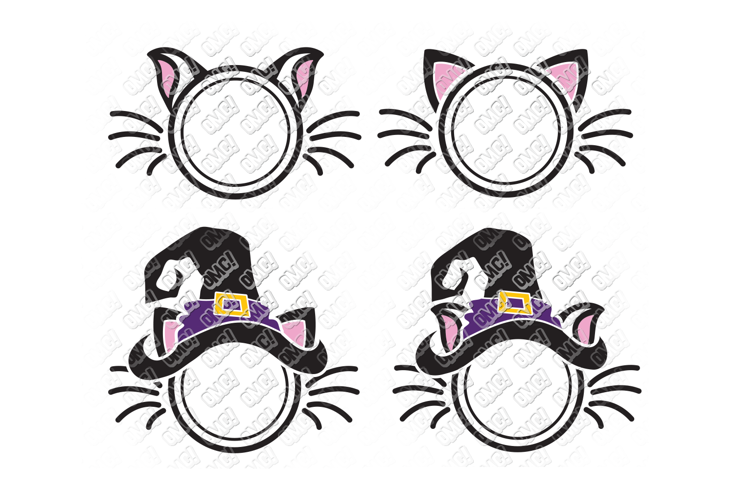 Cat Halloween SVG Ears SVG, DXF, PNG, EPS, JPEG (138055) | Cut Files