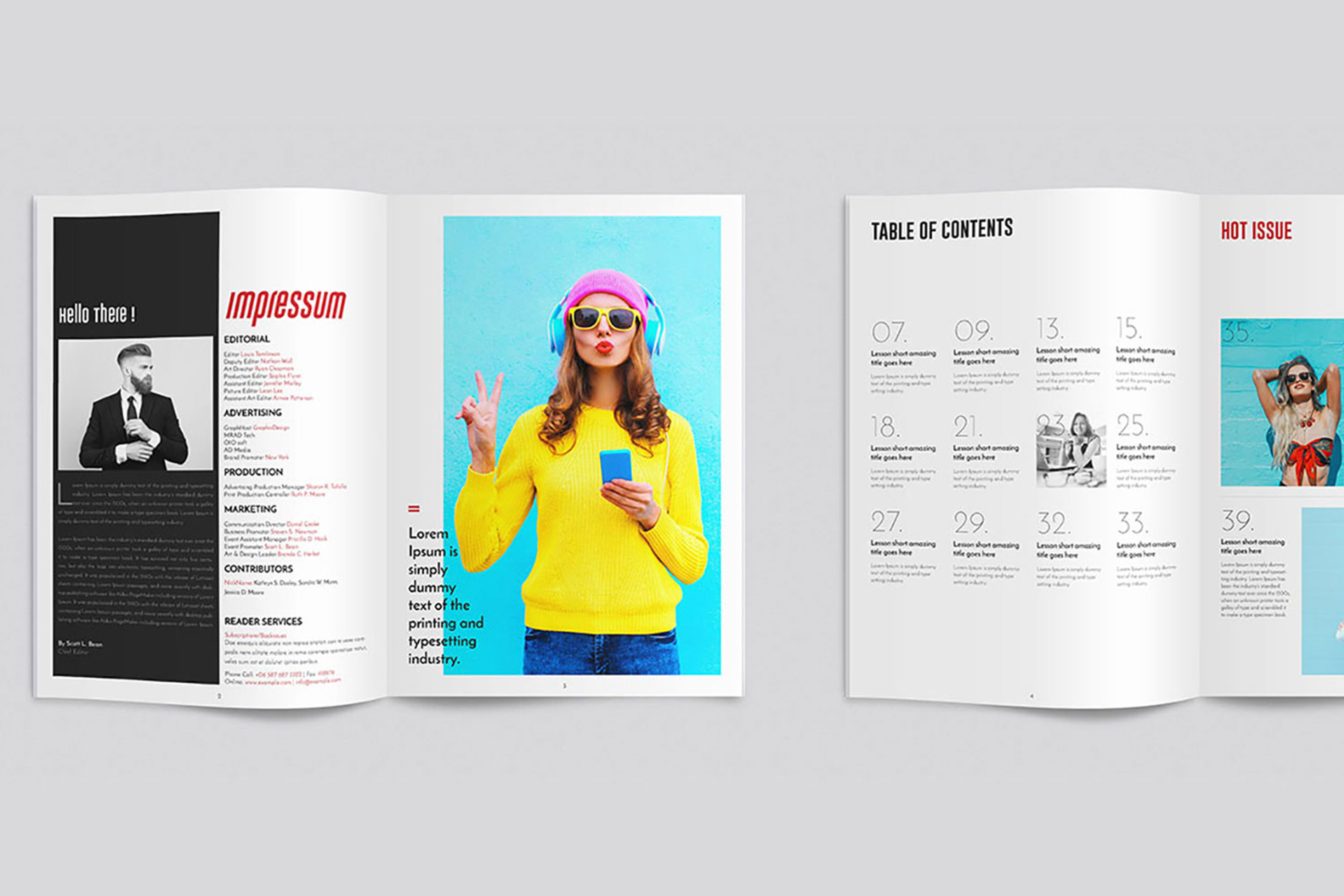 InDesign Multiple Magazine Layout