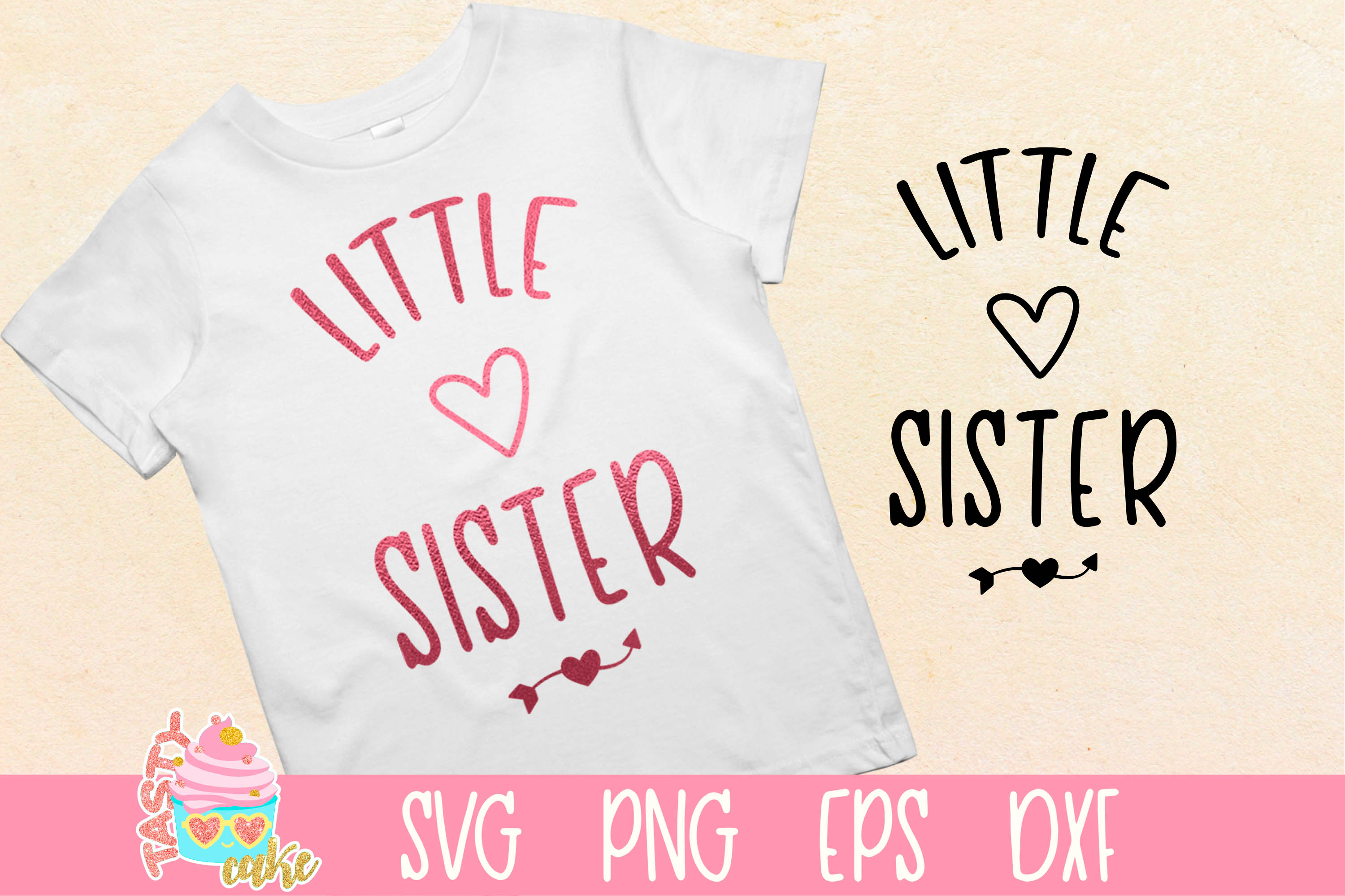 Little Sister - Lil Sis |SVG PNG EPS DXF| Little Girl SVG