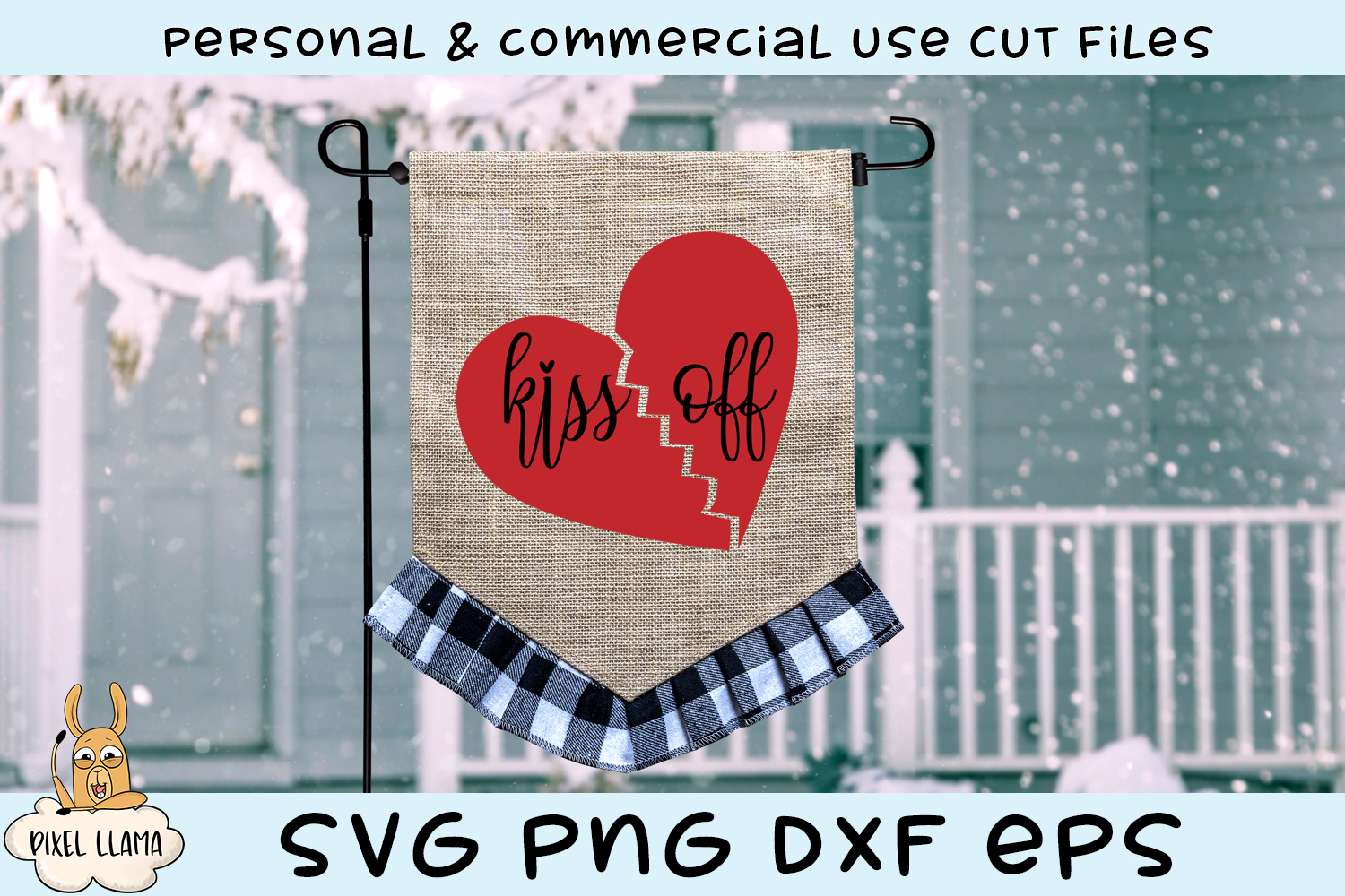 Download Kiss Off Anti Valentine SVG Cut File