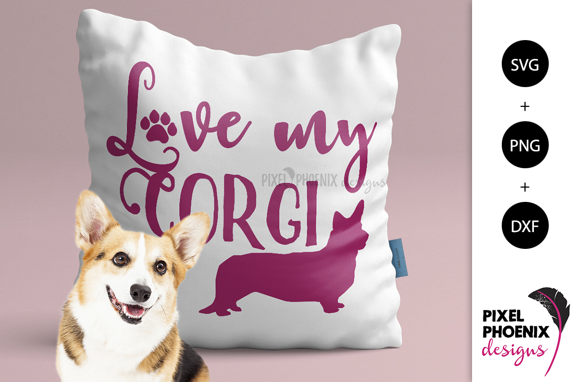 Download Dog SVG Love my Corgi SVG (198285) | SVGs | Design Bundles