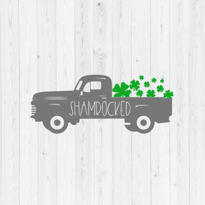 Free Free Truck With Shamrocks Svg 880 SVG PNG EPS DXF File