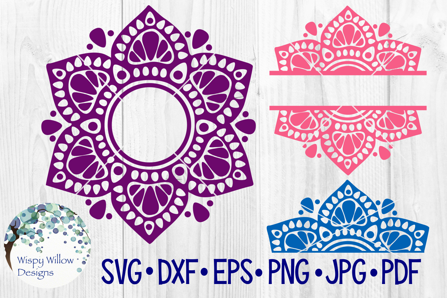 Free Free 132 Half Flower Mandala Svg SVG PNG EPS DXF File