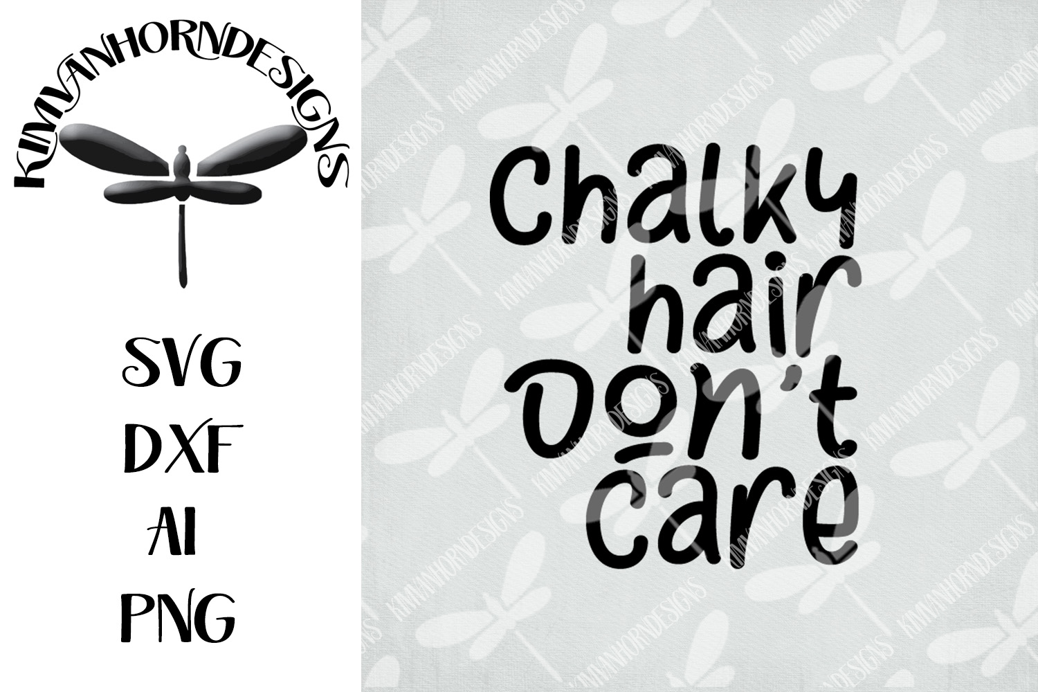 Chalky Hair Don't Care Gymnastics SVG