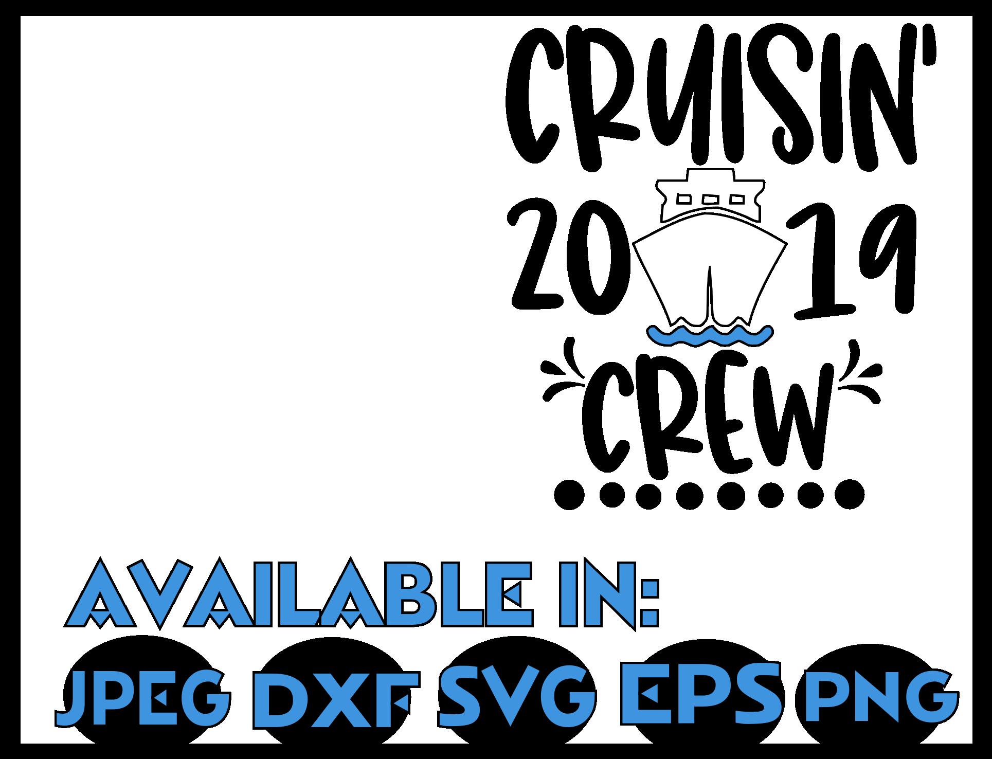 Download Cruise SVG DXF JPEG Silhouette Cameo Cricut crew group ...