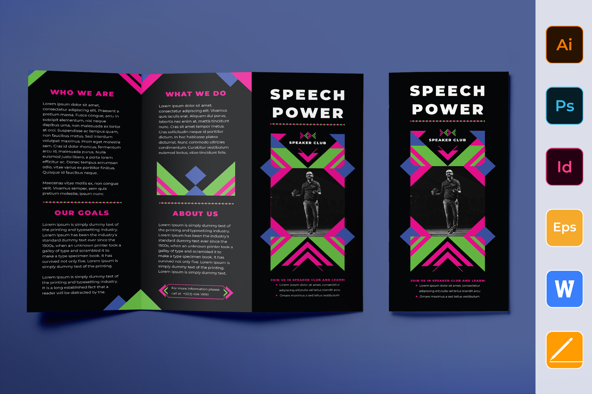 Speaker Brochure Trifold