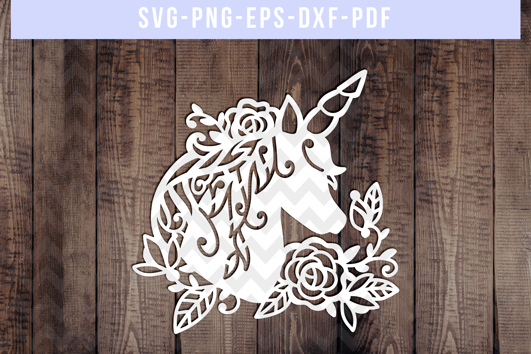 floral unicorn papercut template unicorn party svg pdf