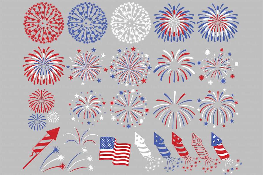 Download Fireworks SVG, 4th of July Svg, Fireworks Clipart PNG.