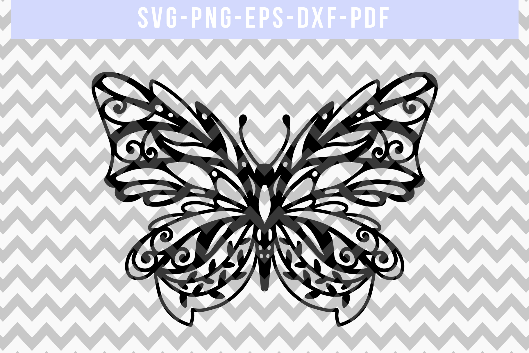 Download Butterfly Papercut Template, Spring Door Hangers SVG DXF ...