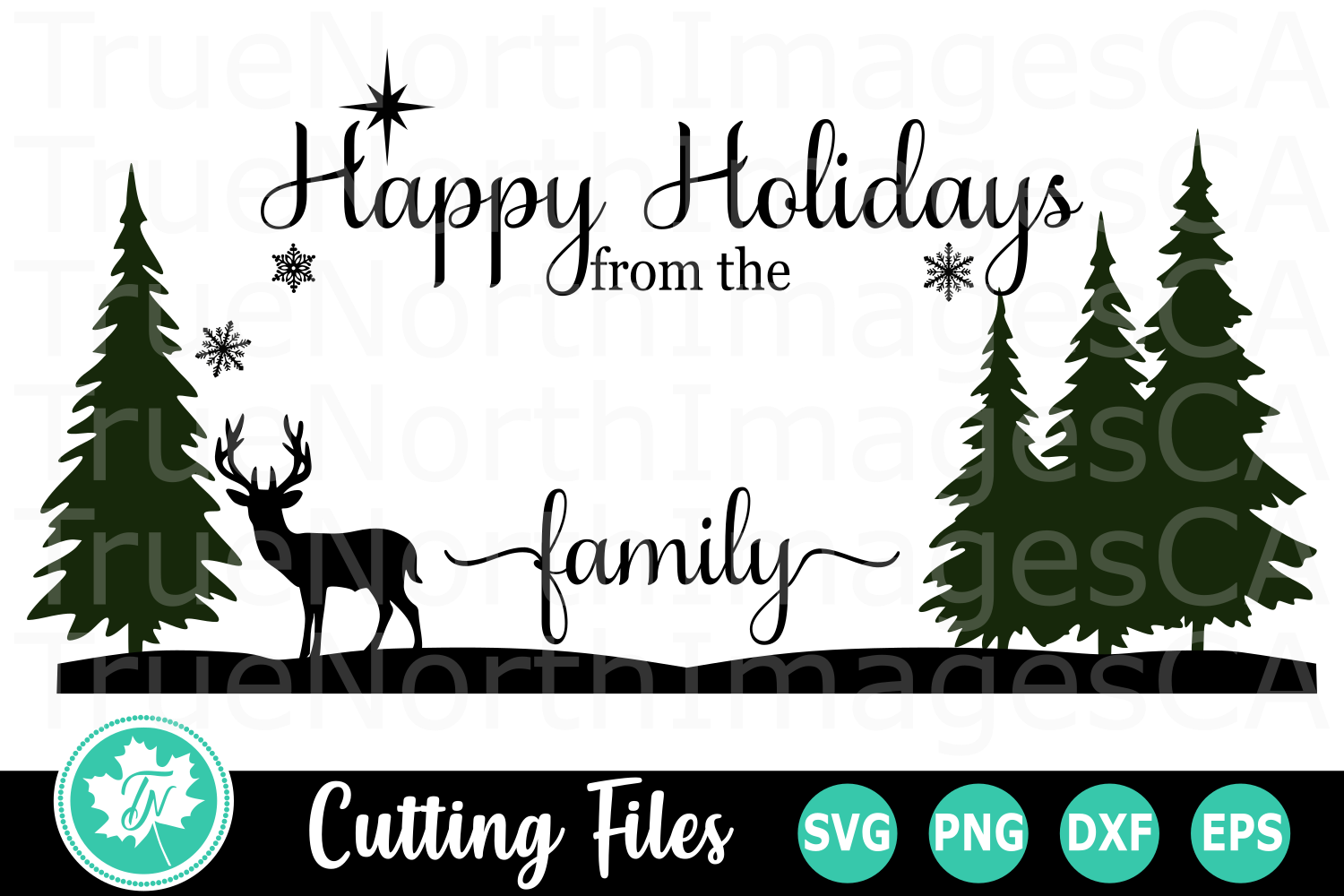 Christmas Family Name Sign - A Christmas SVG Cut File (373745) | Cut