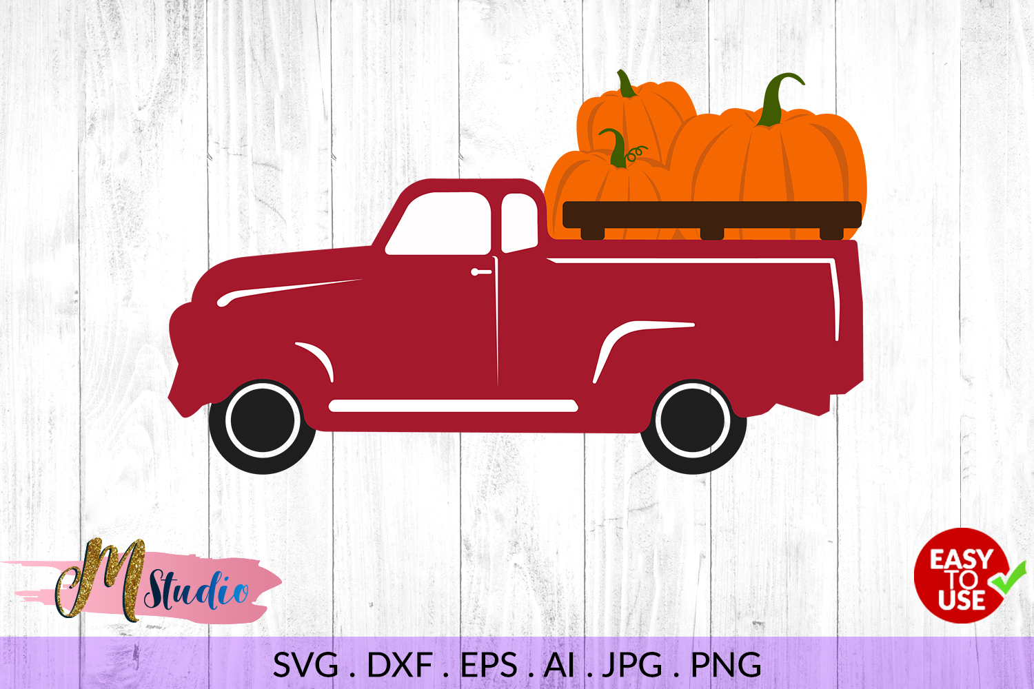 Download Pumpkin truck svg, for Silhouette Cameo or Cricut (132131) | Cut Files | Design Bundles