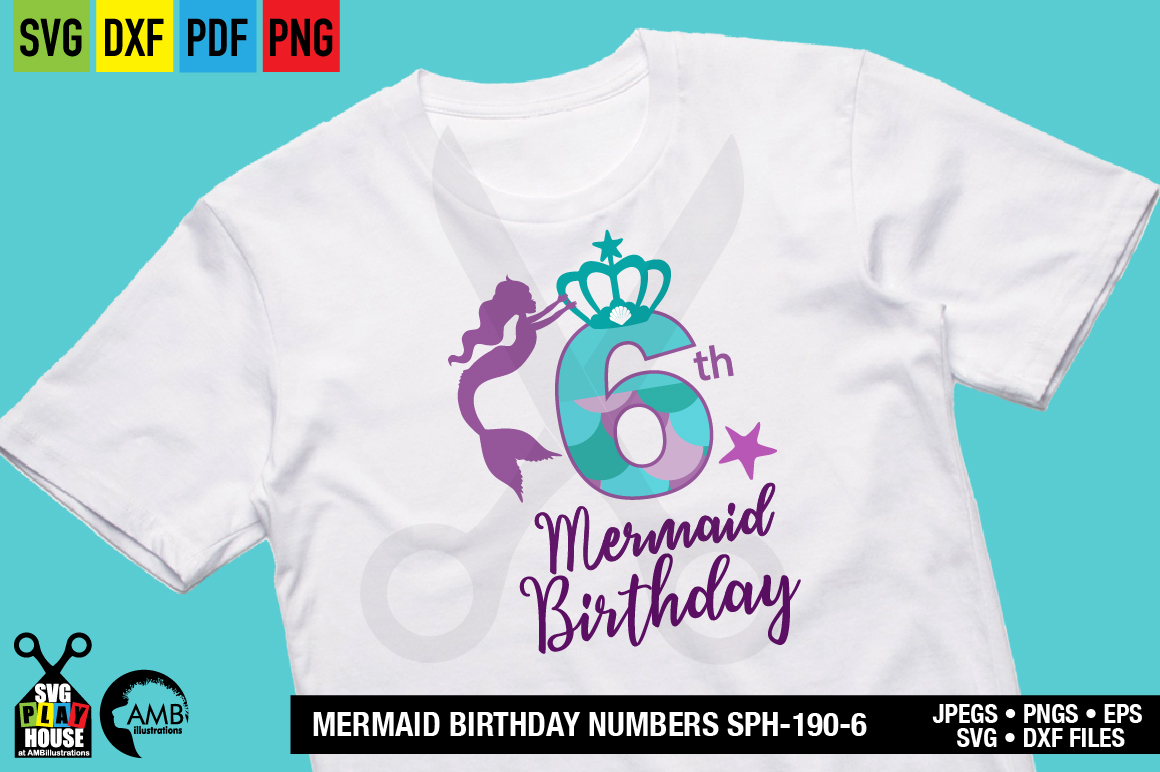 Free Free 80 Mermaid 6Th Birthday Svg SVG PNG EPS DXF File
