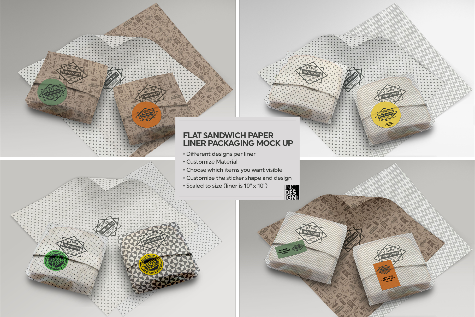 Download VOL.10 Food Box Packaging MockUps