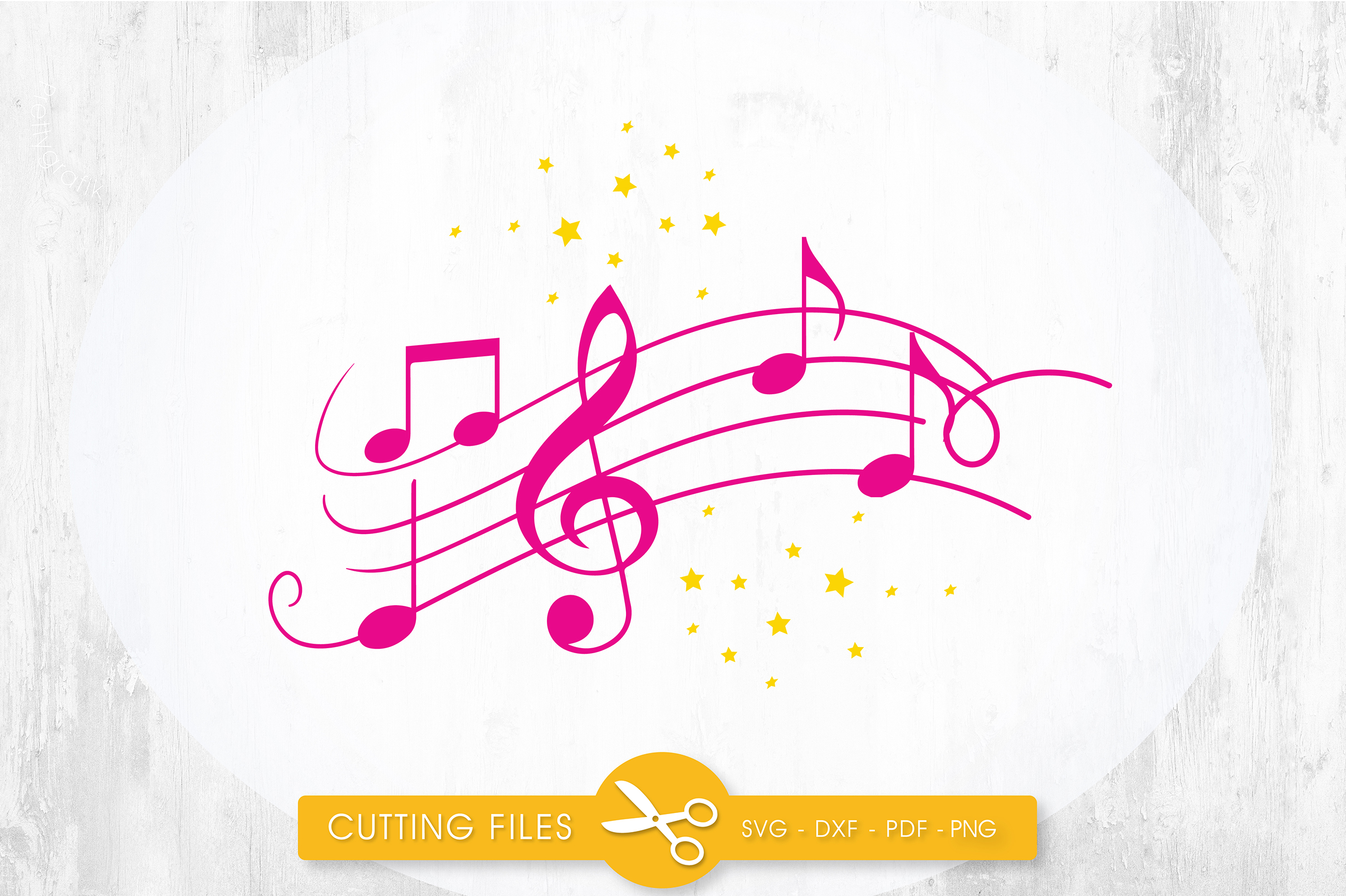 musicnotes cutting files svg, dxf, pdf, eps included cut files for