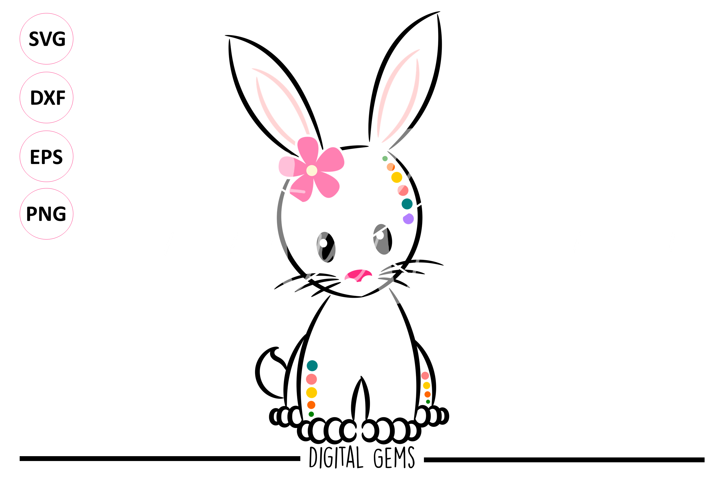 Bunny Rabbit SVG / DXF / EPS / PNG files (127902) | SVGs | Design Bundles