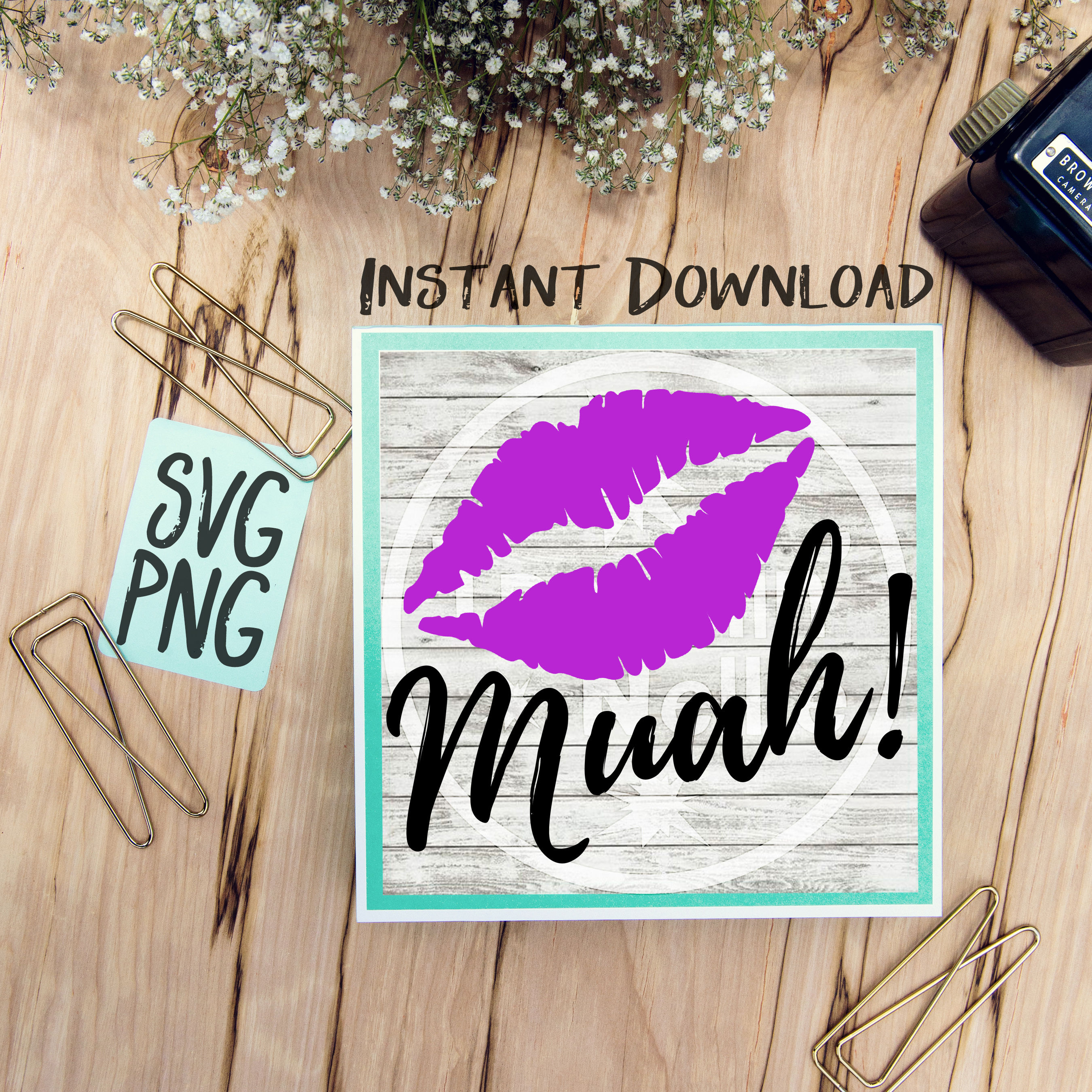 Download Muah! SVG PNG Cricut Cameo Silhouette Brother Scan & Cut Crafters Cutting Files for Vinyl ...