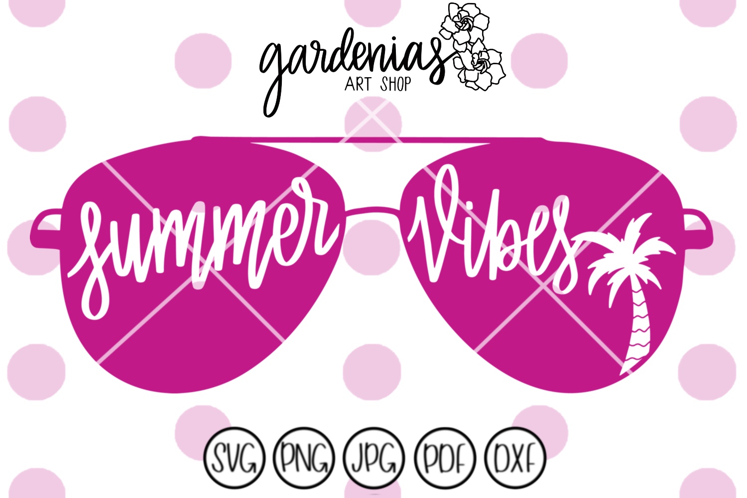 Download Summer Vibes SVG Cut File | Sunglasses | Summer SVG (99789) | SVGs | Design Bundles