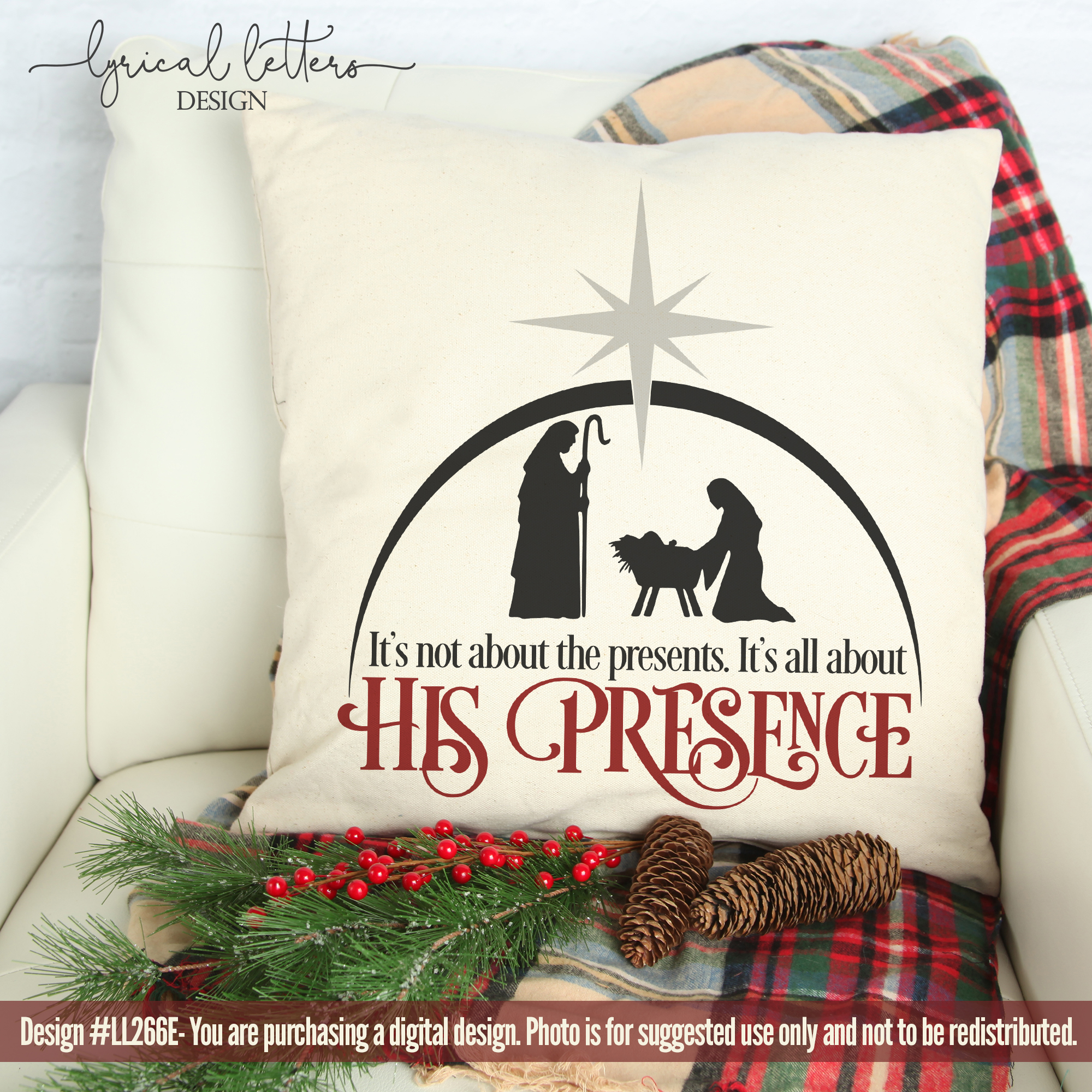 Download Religious Christmas Bundle of 5 SVG DXF FCM Cut Files LL266