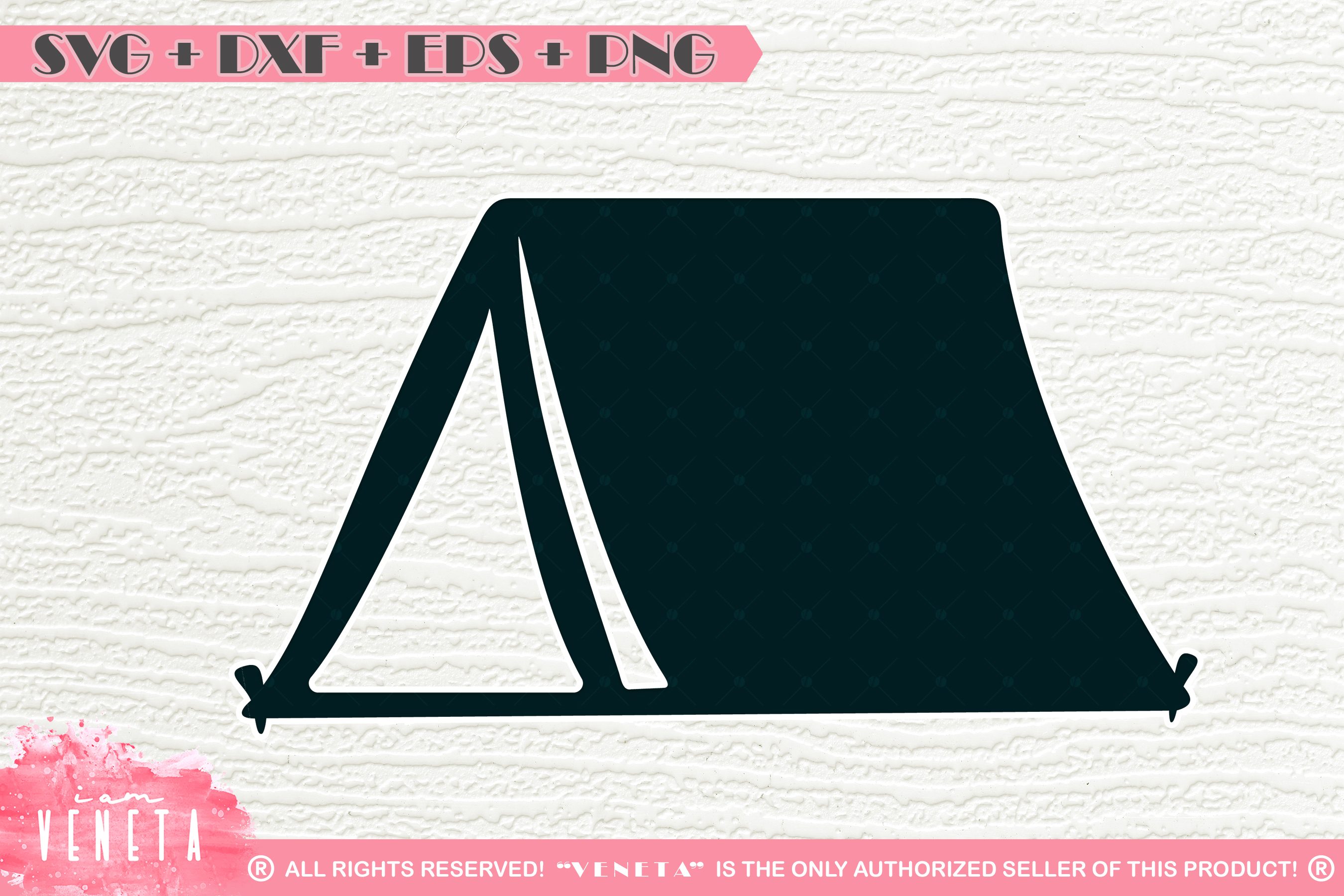 Camping Tent | SVG, DXF, EPS, PNG Cutting File