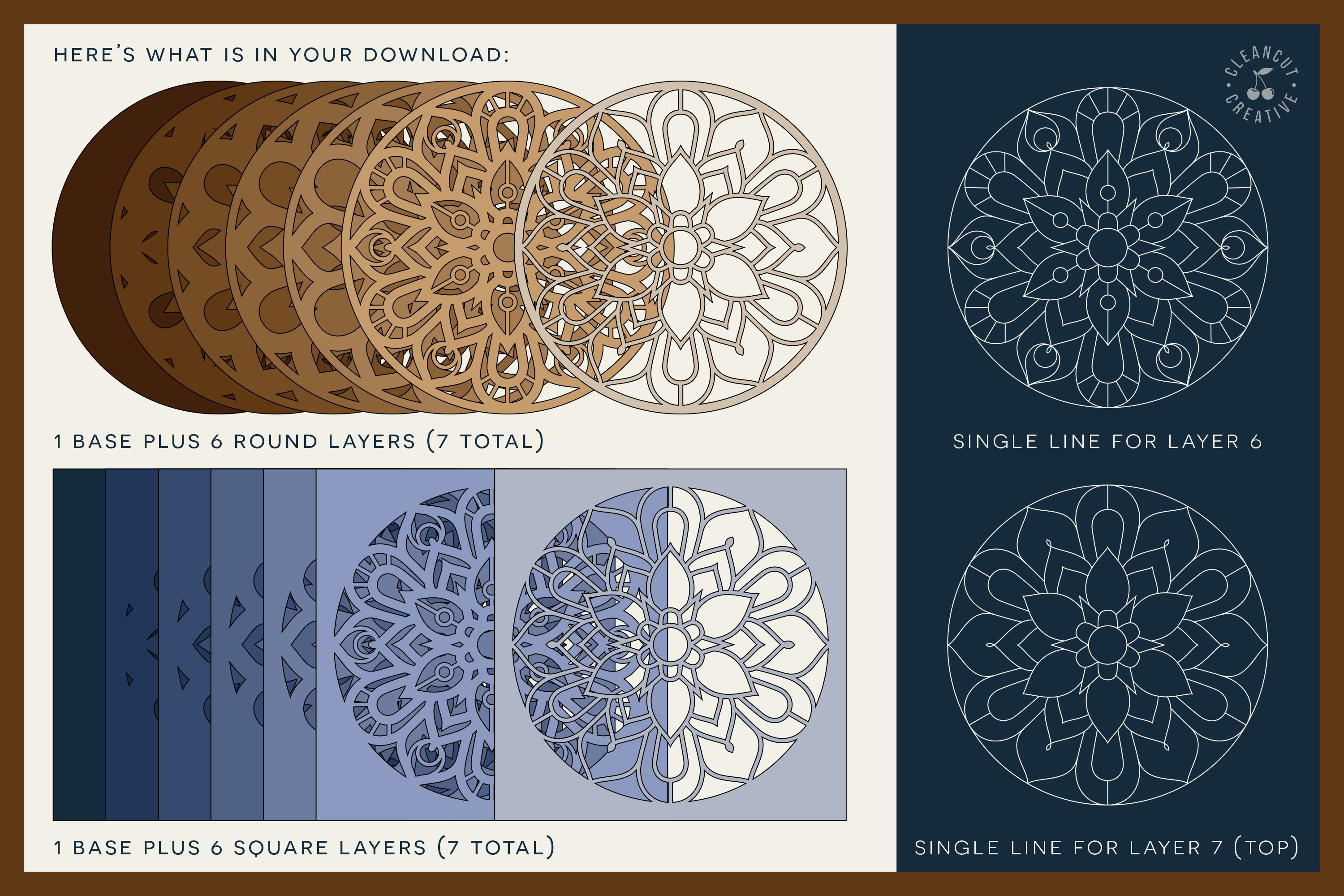 Download How To Make Layered Mandala Svg Layered Svg Cut File