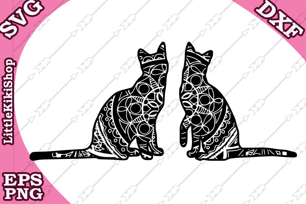 Download Cat Svg, Mandala Cat Svg Zentangle Cat Svg,Cat cut files