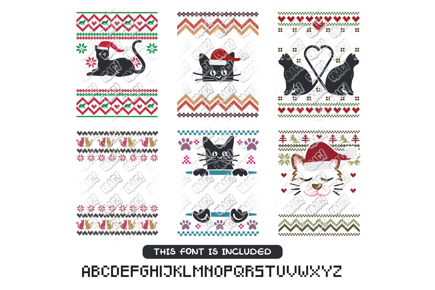 Download Cat Ugly Christmas SVG Sweater in SVG, DXF, PNG, EPS, JPEG ...