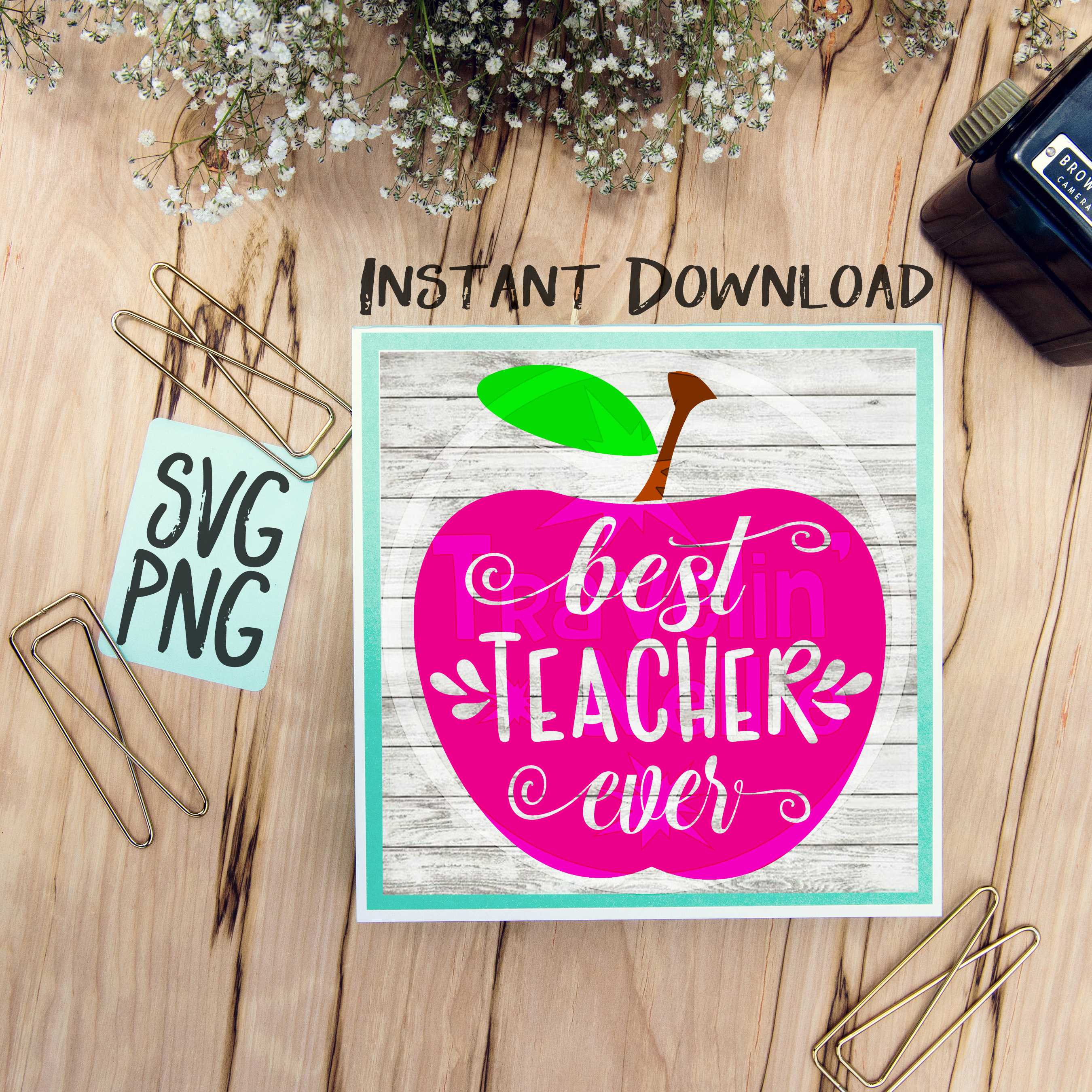 Download Teacher SVG Best Teach Love Inspire Live Love Bundle Apple (92351) | SVGs | Design Bundles